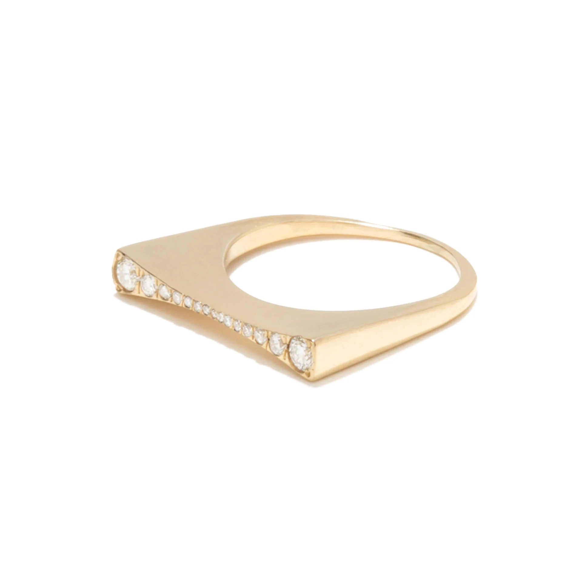 Diamond Concave Ring - Tilda Biehn