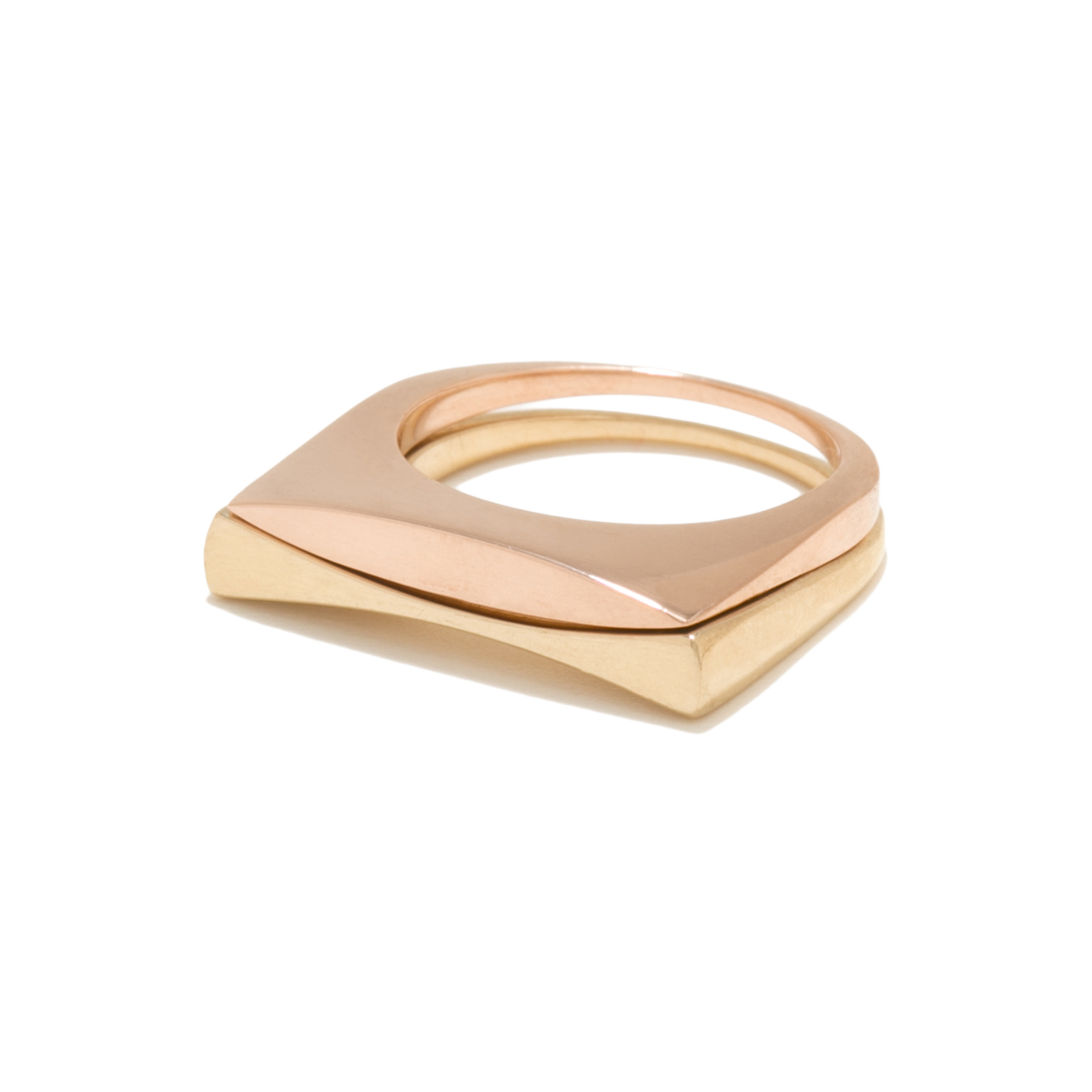 Rose and Yellow Gold Convex/Concave Set - Tilda Biehn