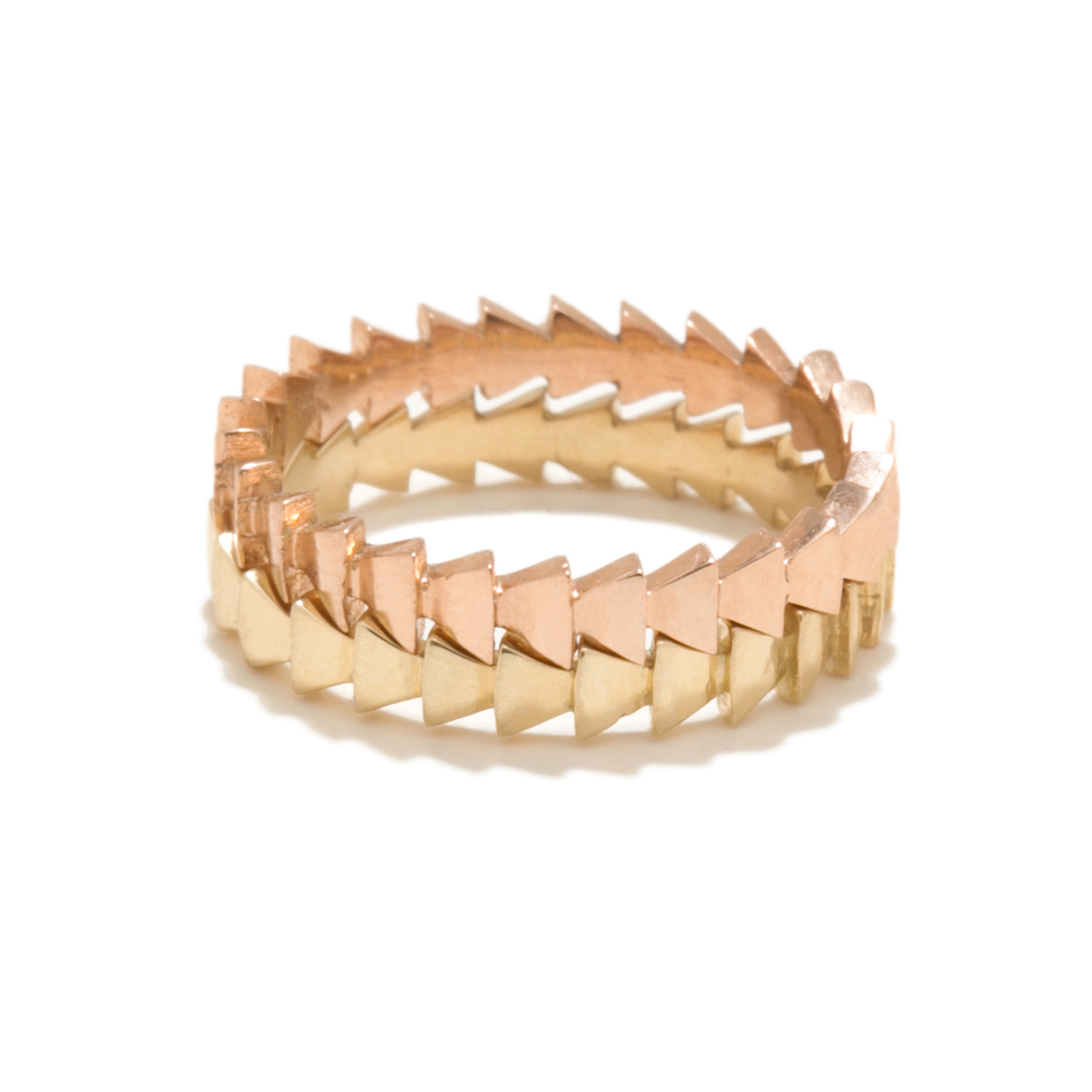 Yellow and Rose Trace Ring Set - Tilda Biehn