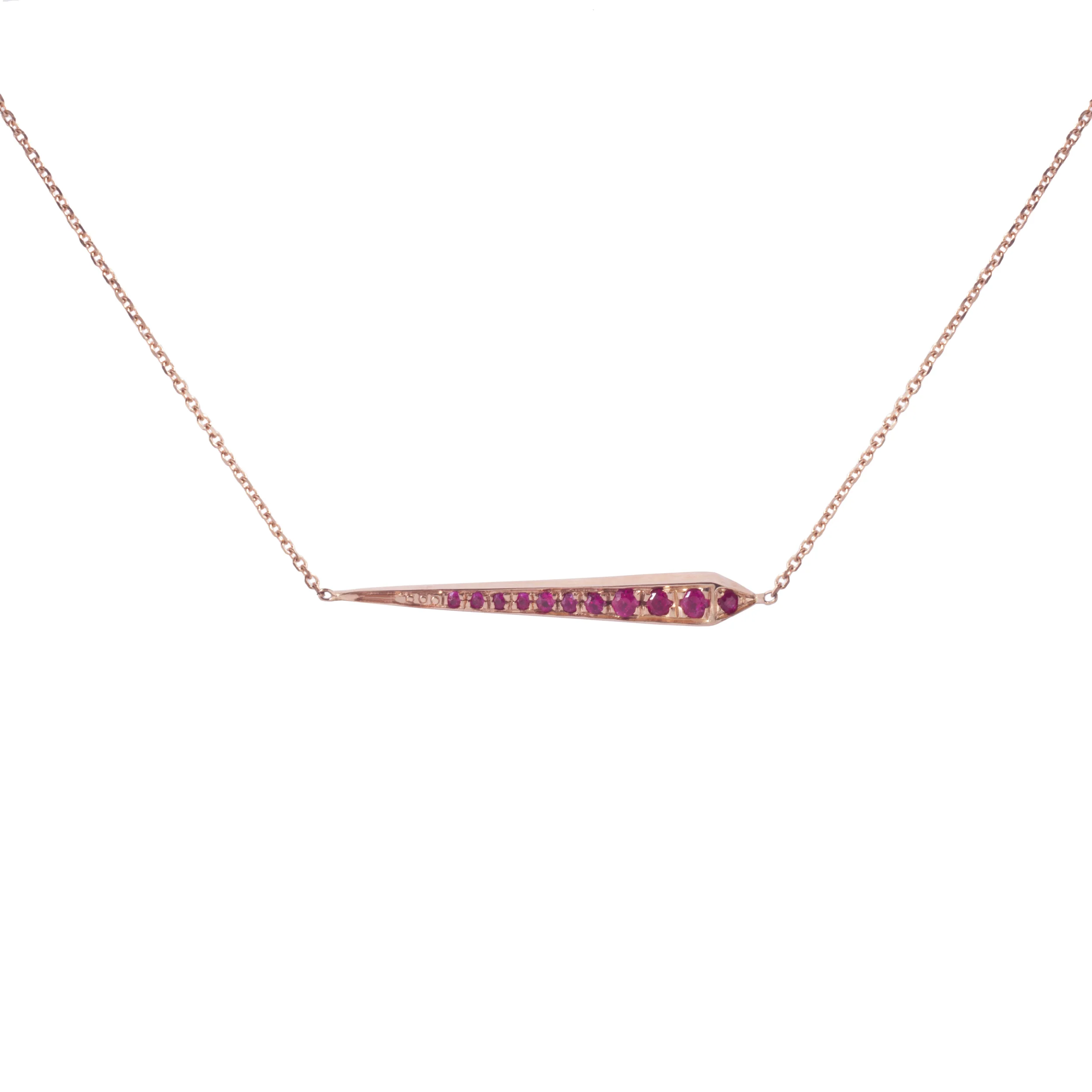Ruby Floating Comet Necklace - Tilda Biehn