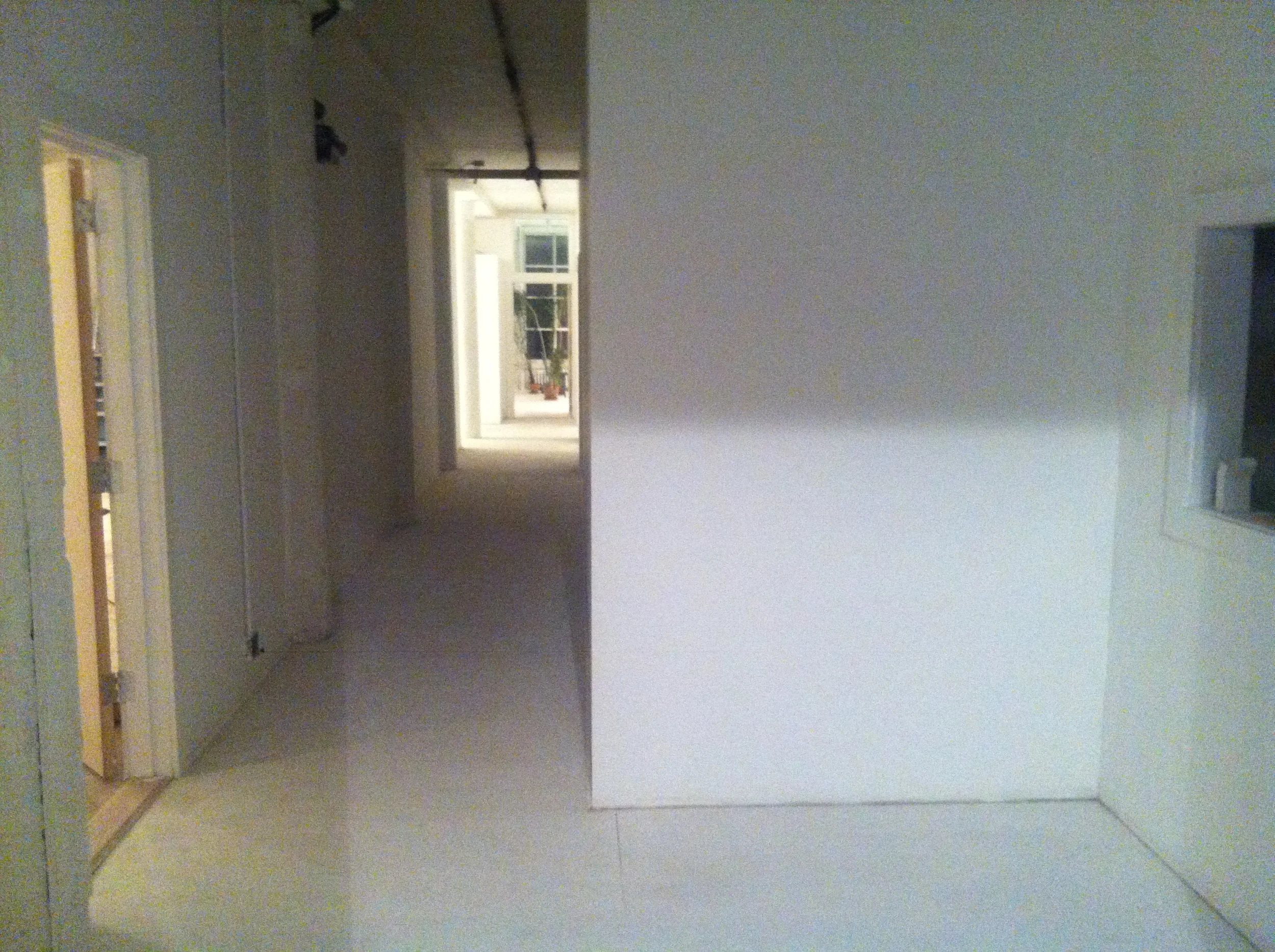 View down hall