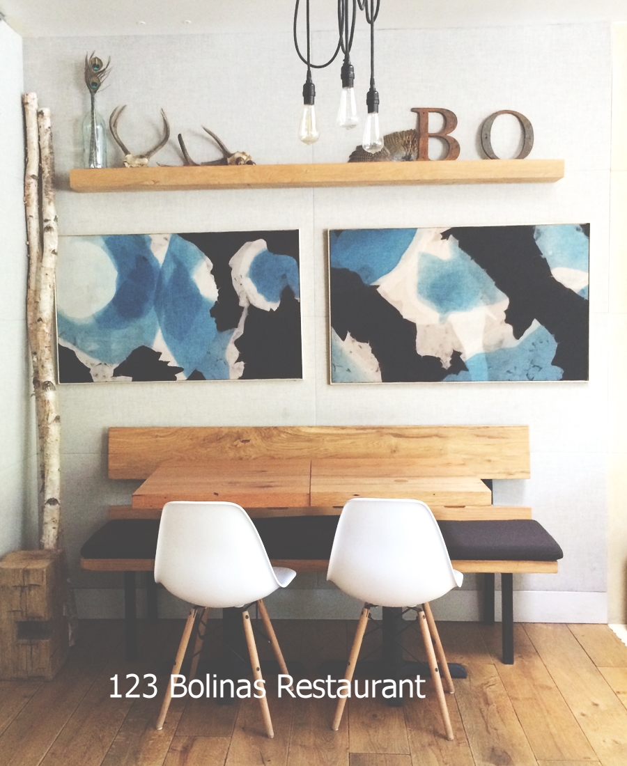  123 Bolinas Restaurant tables 