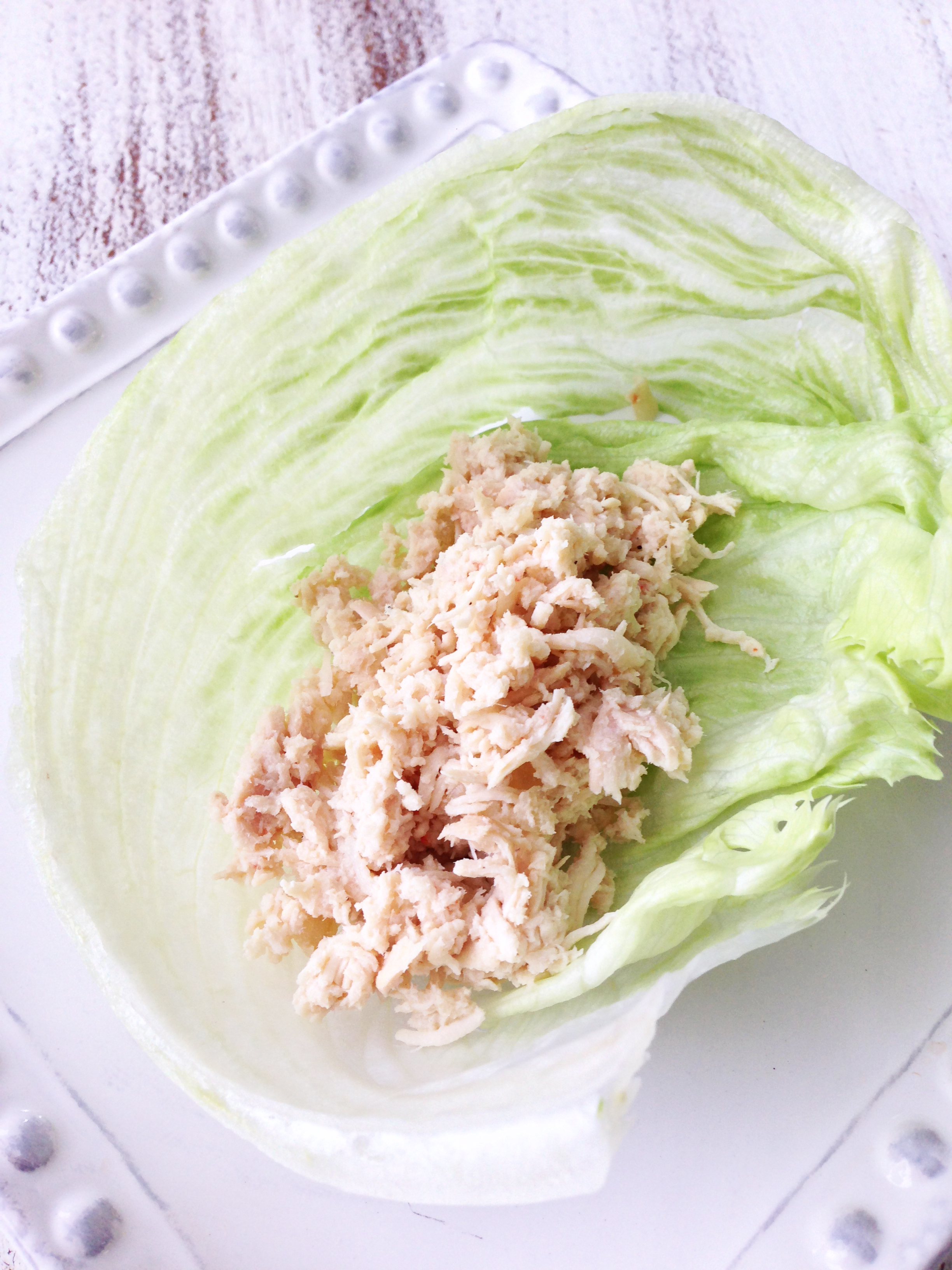 Crock Pot Bang Bang Chicken Lettuce Wraps — The Skinny Fork
