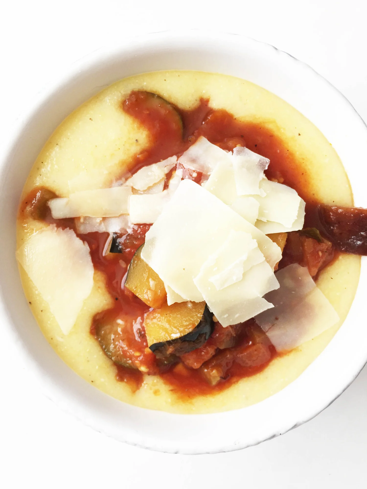 Easy Ratatouille & Cheesy Parmesan Polenta (Crock Pot) — The Skinny Fork