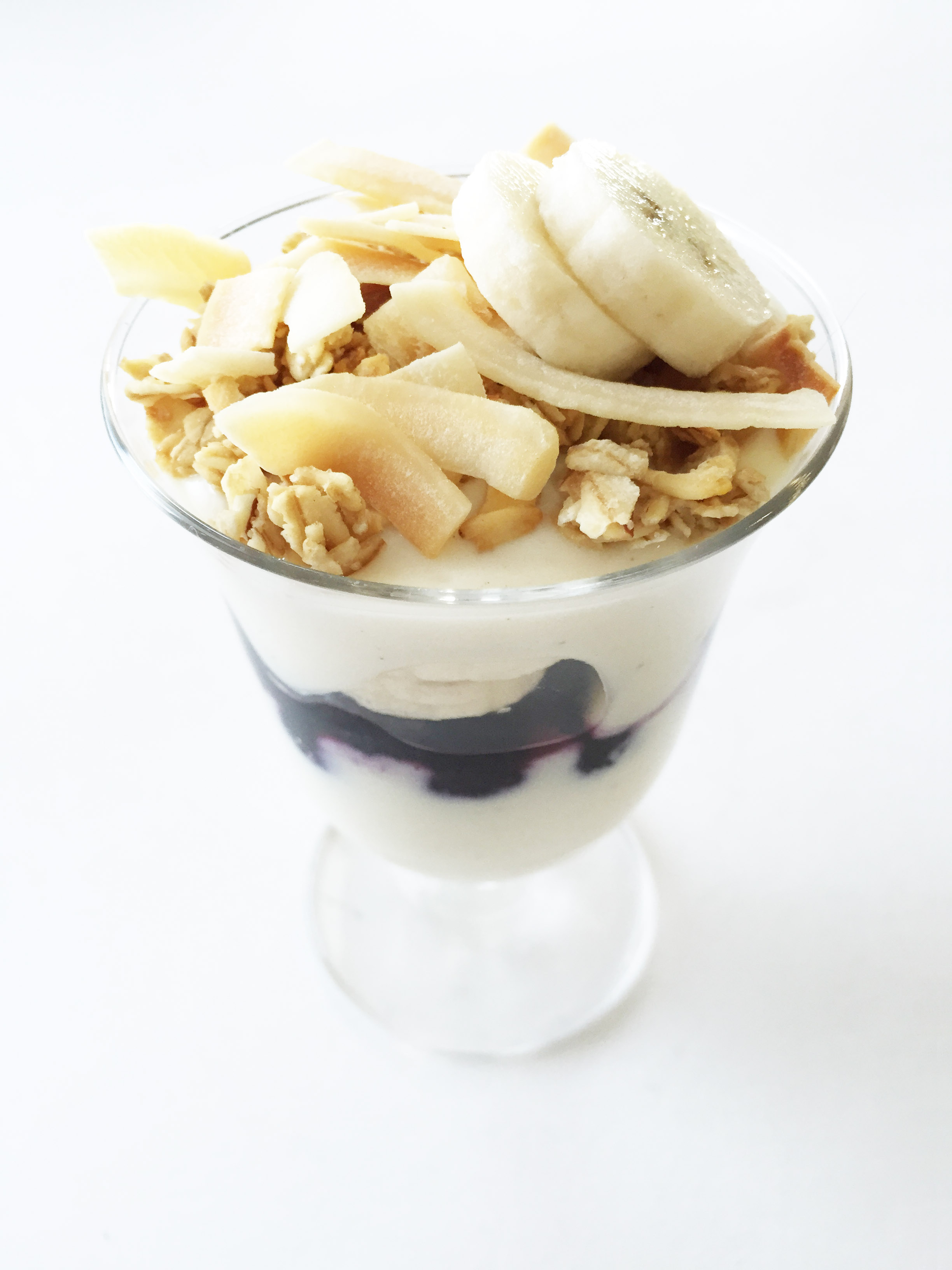 Blueberry, Banana & Coconut Parfait — The Skinny Fork