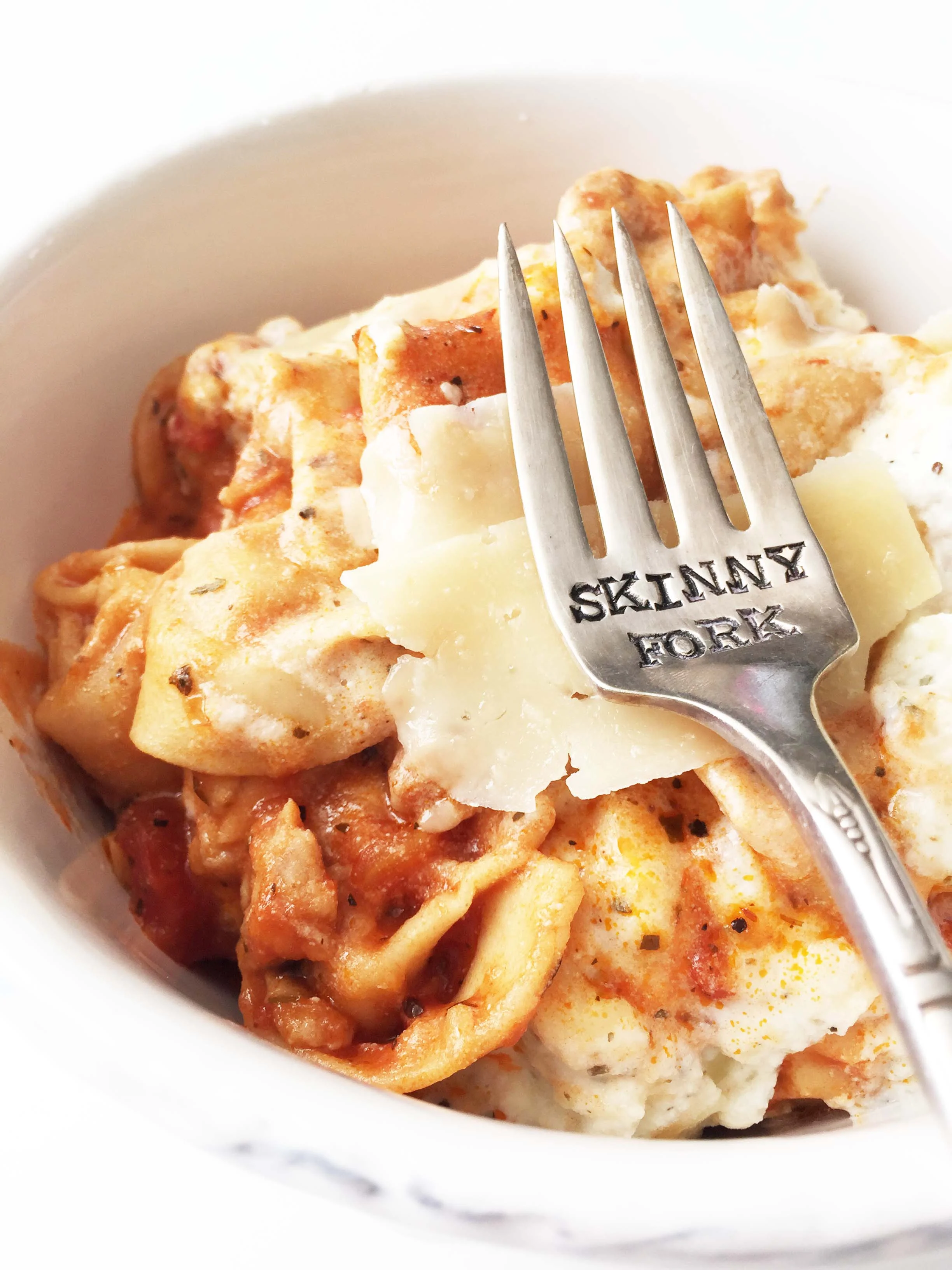 One Skillet Cheesy Tortellini Lasagna — The Skinny Fork
