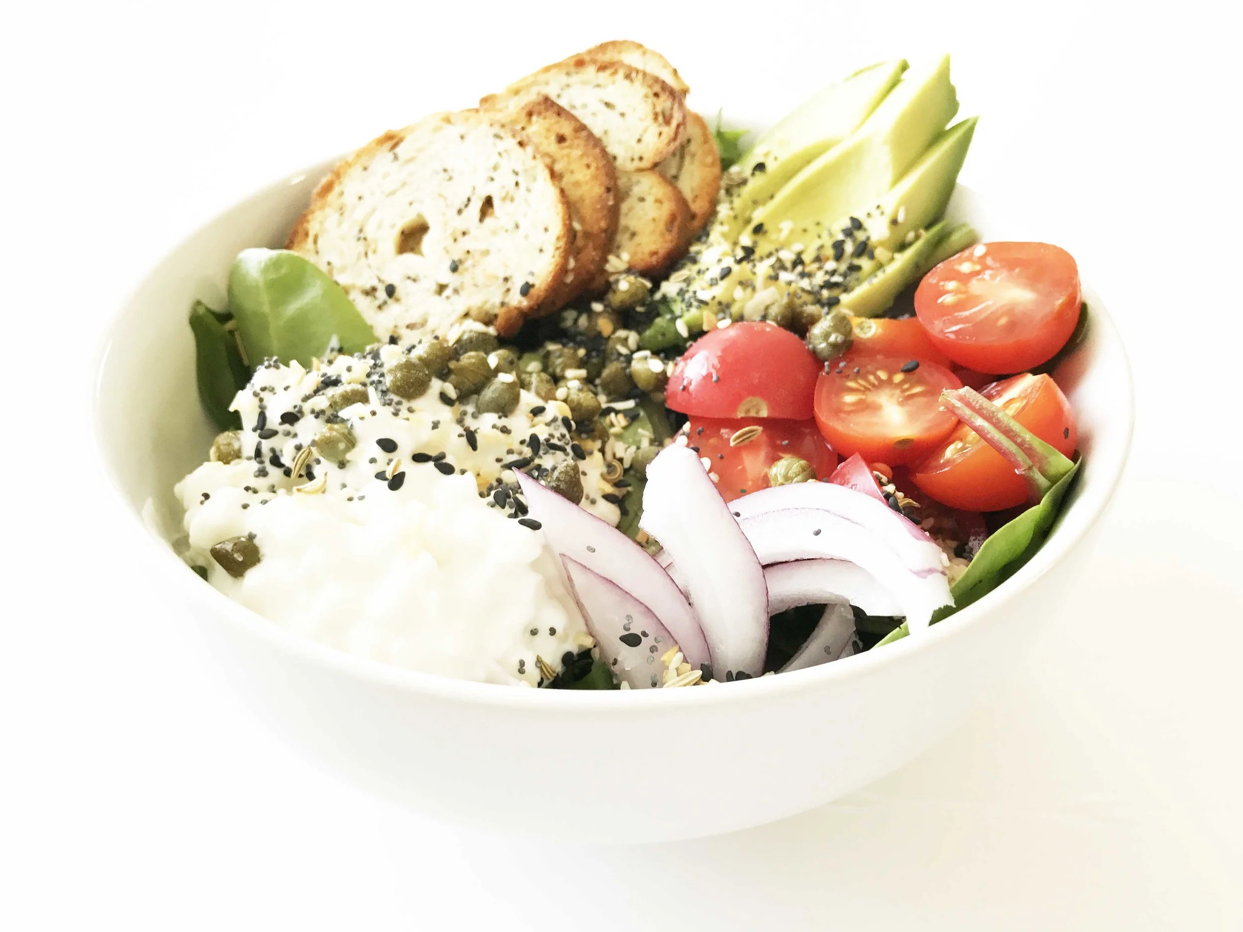 Everything Bagel Bowl The Skinny Fork