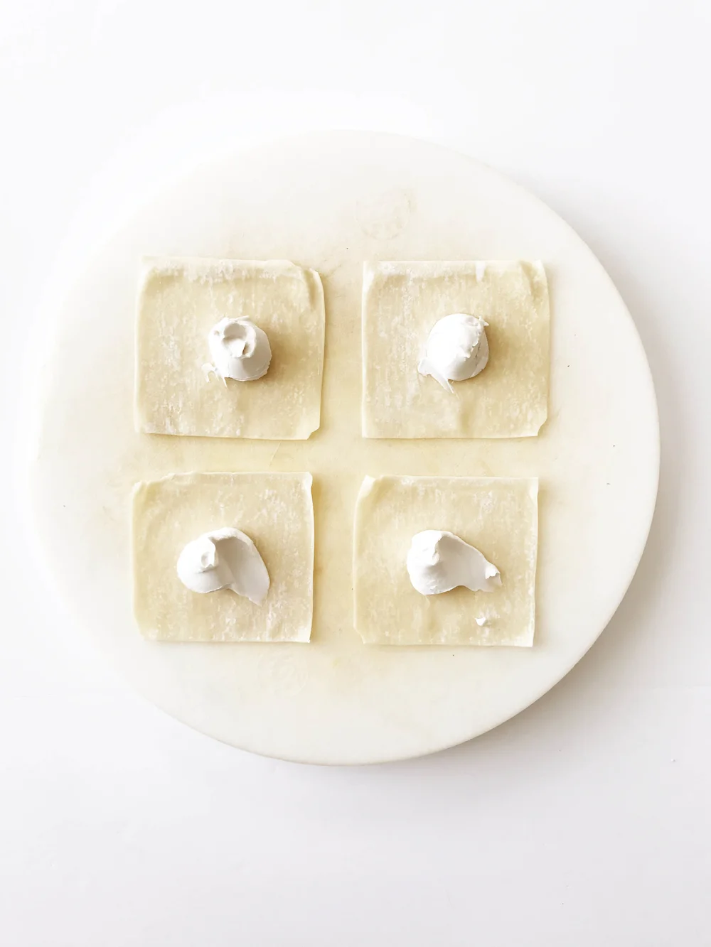 Skinny (2 Ingredient) Cream Cheese Rangoon — The Skinny Fork