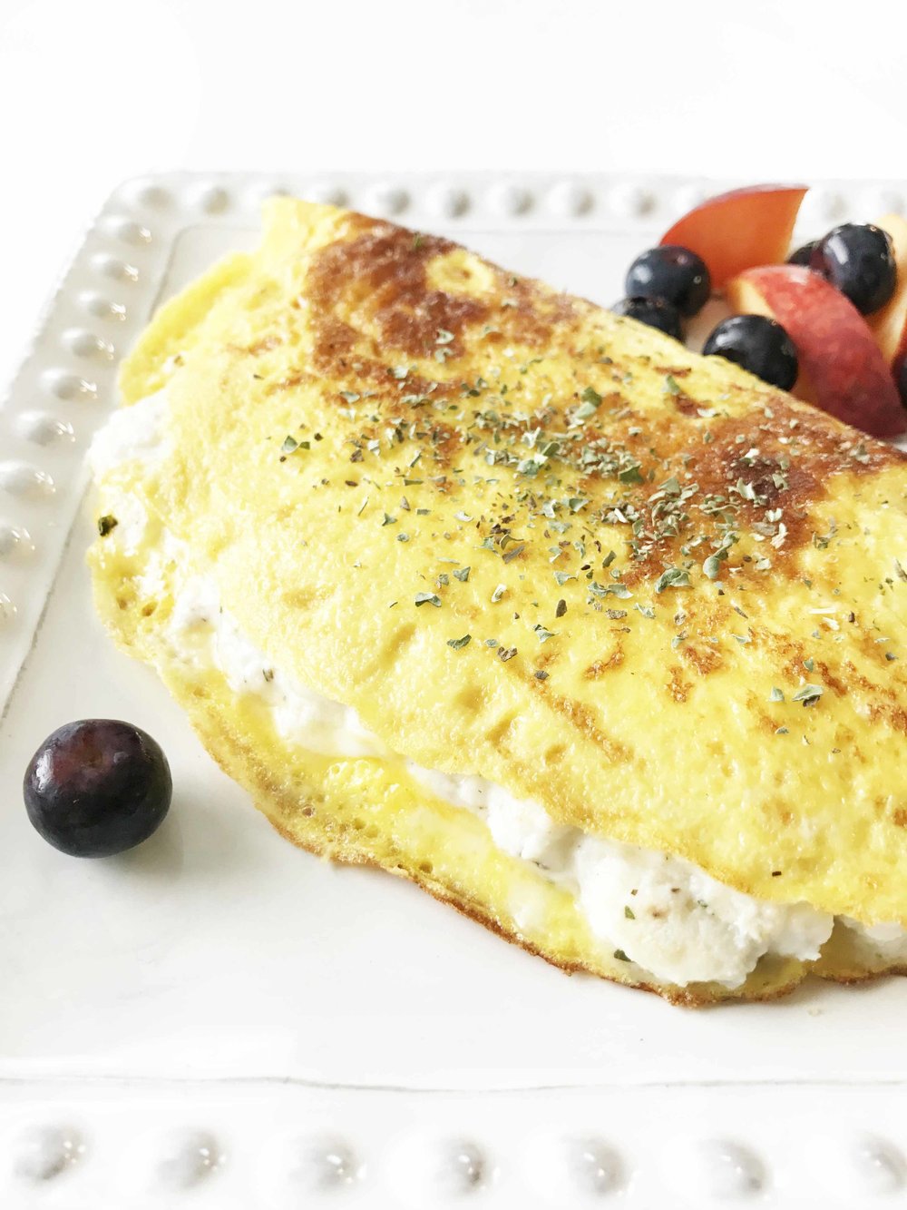 Herbed Ricotta Cheese Omelette — The Skinny Fork