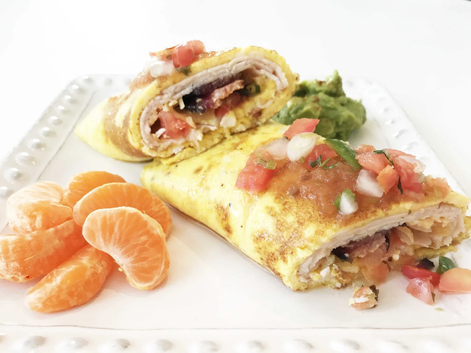 LowCarb Keto 'InsideOut' Breakfast Burrito — The Skinny Fork