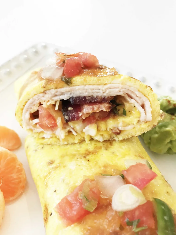 LowCarb Keto 'InsideOut' Breakfast Burrito — The Skinny Fork