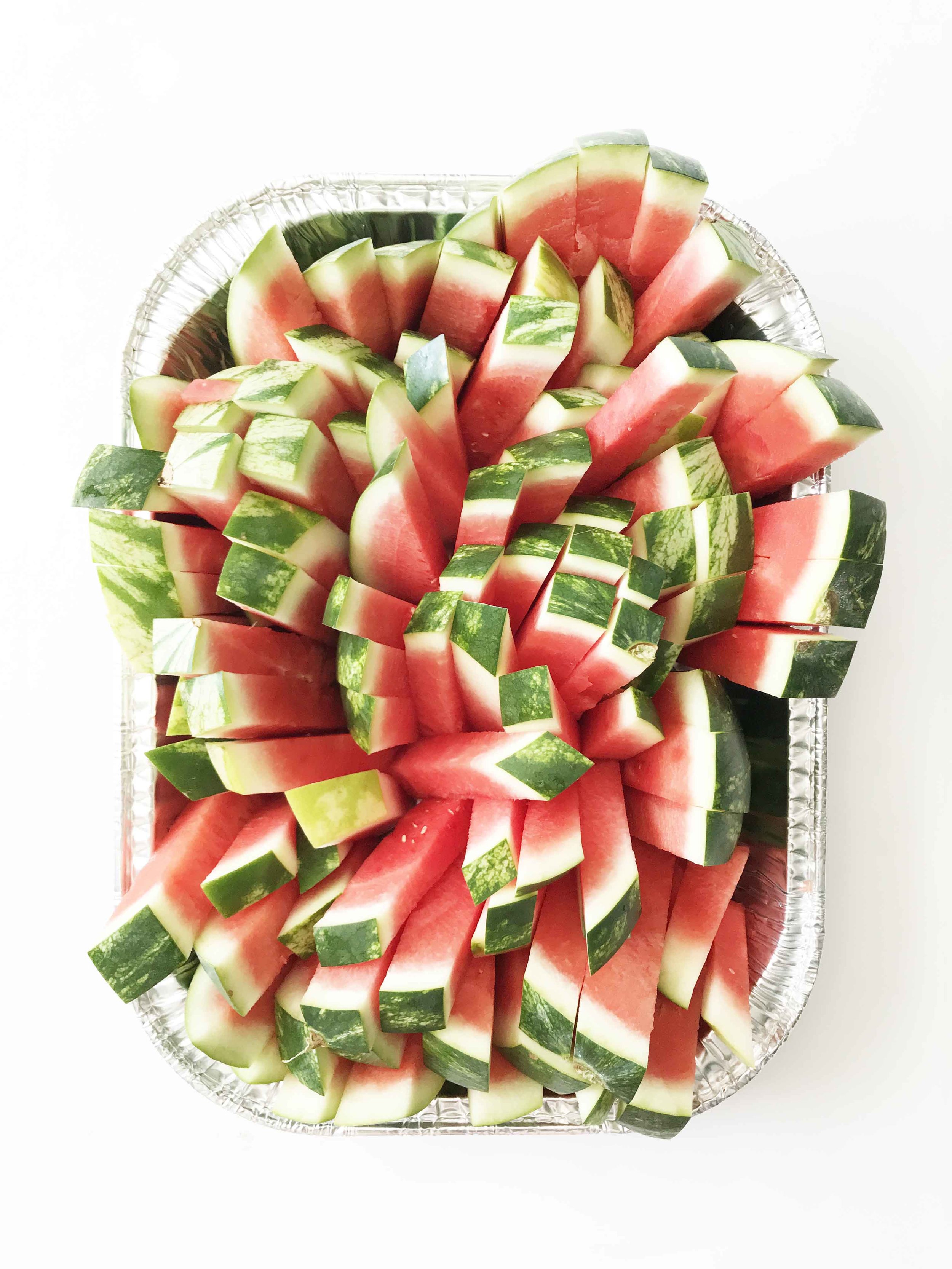 How to Cut a Watermelon (For a crowd!) — The Skinny Fork