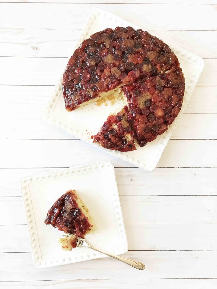 Skinny Cranberry Upside Down Cake — The Skinny Fork