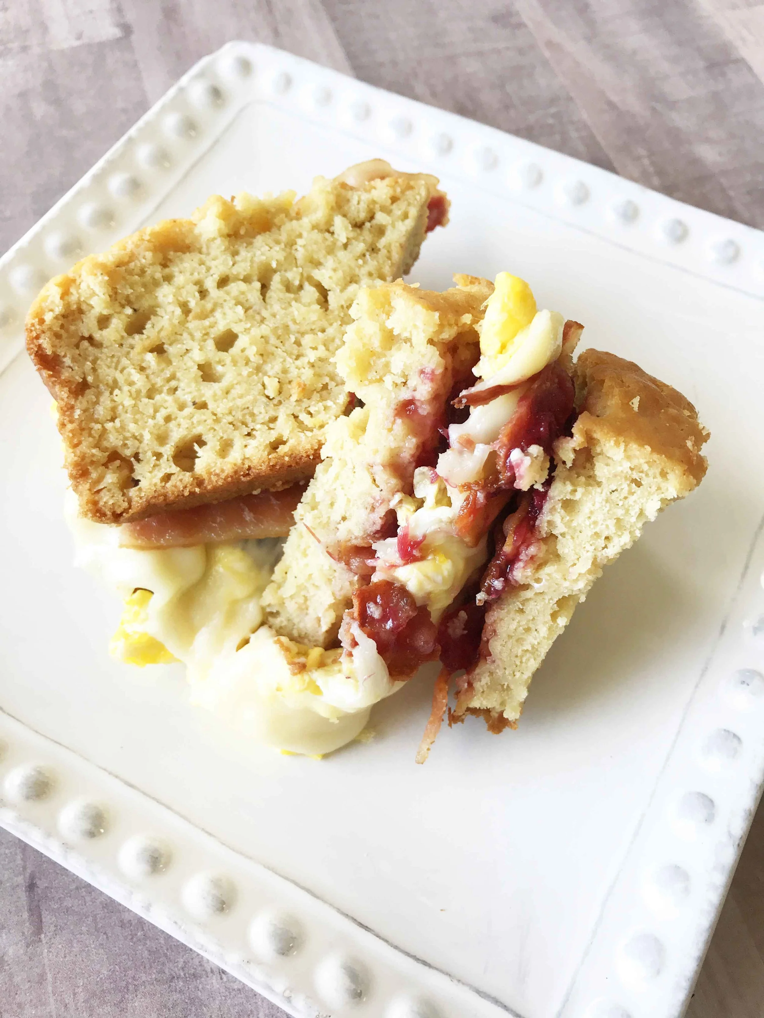Eggnog Bread Breakfast Sandwich — The Skinny Fork