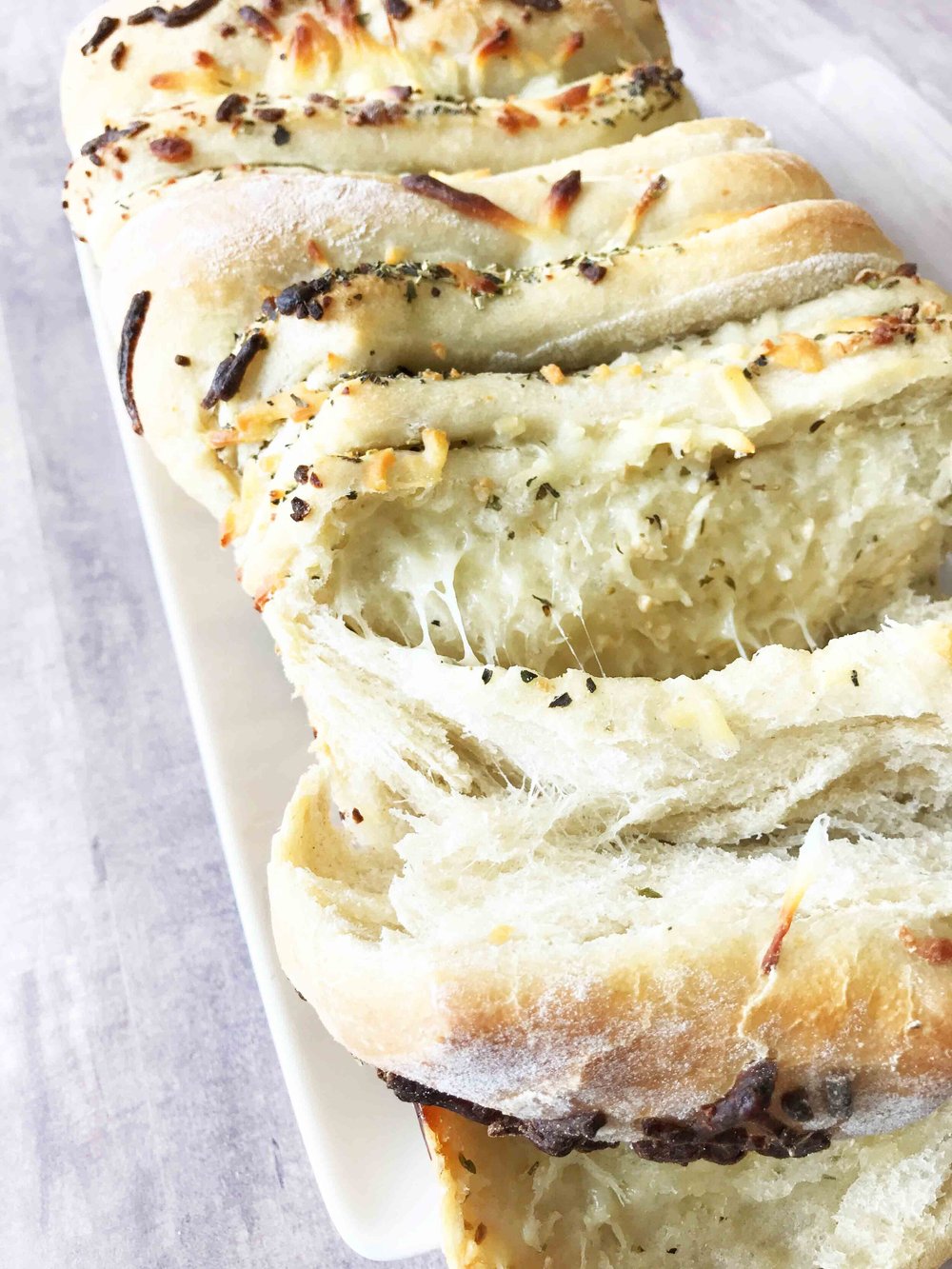 Cheesy Garlic Herb Pull Apart Bread Bread Machine The Skinny Fork