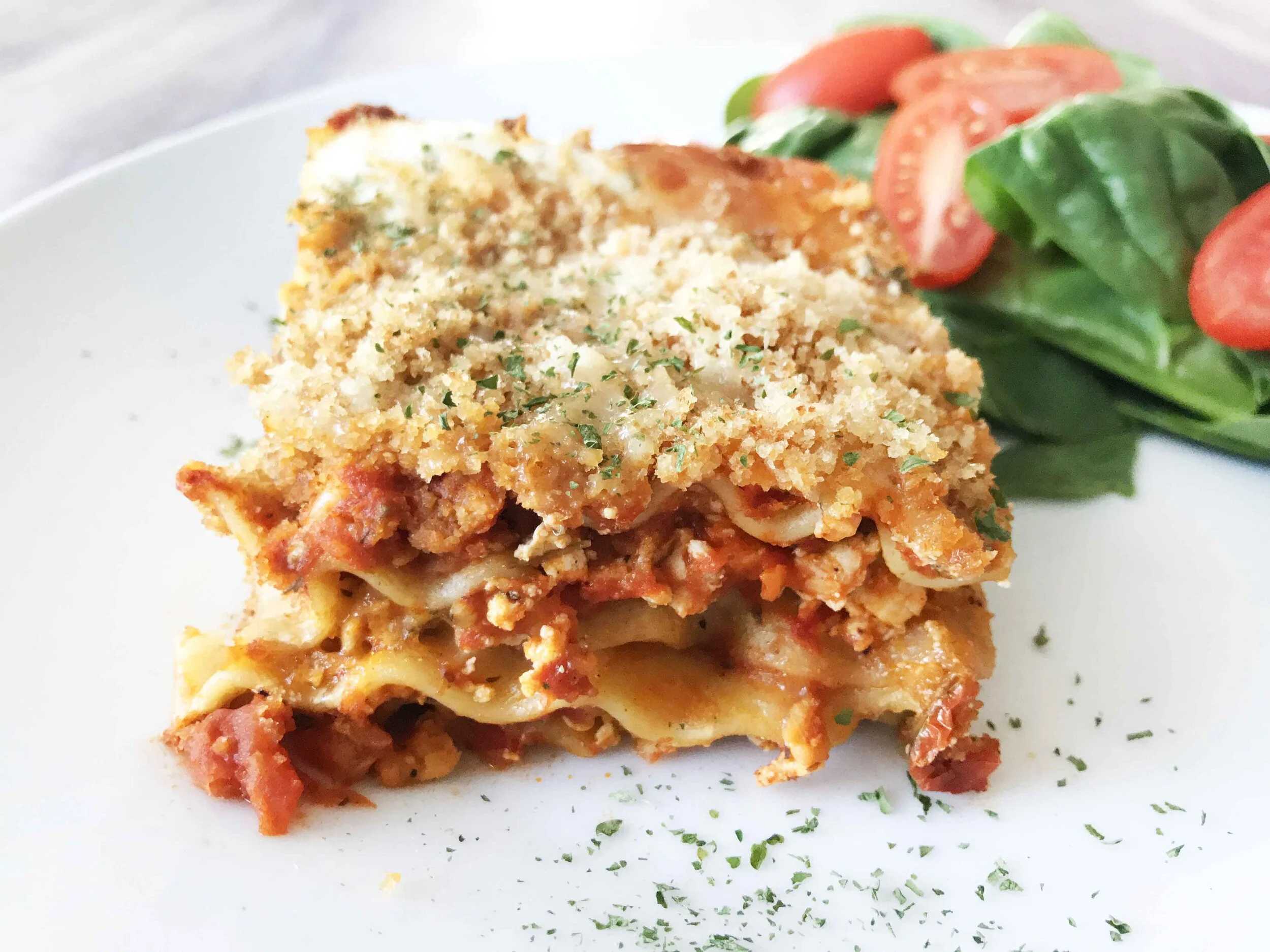 Chicken Parmesan Lasagna — The Skinny Fork
