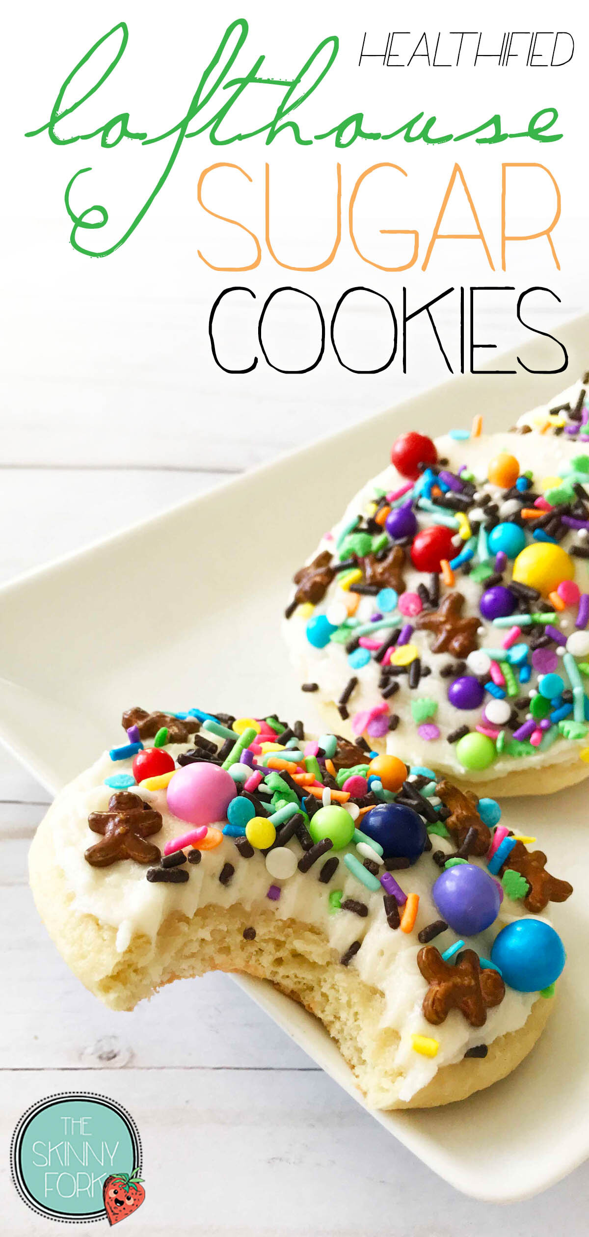 Chewy Gluten Free Sugar Cookies with Sprinkles - What the Fork