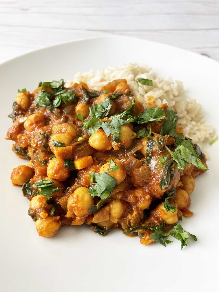 Chickpea & Spinach Curry — The Skinny Fork