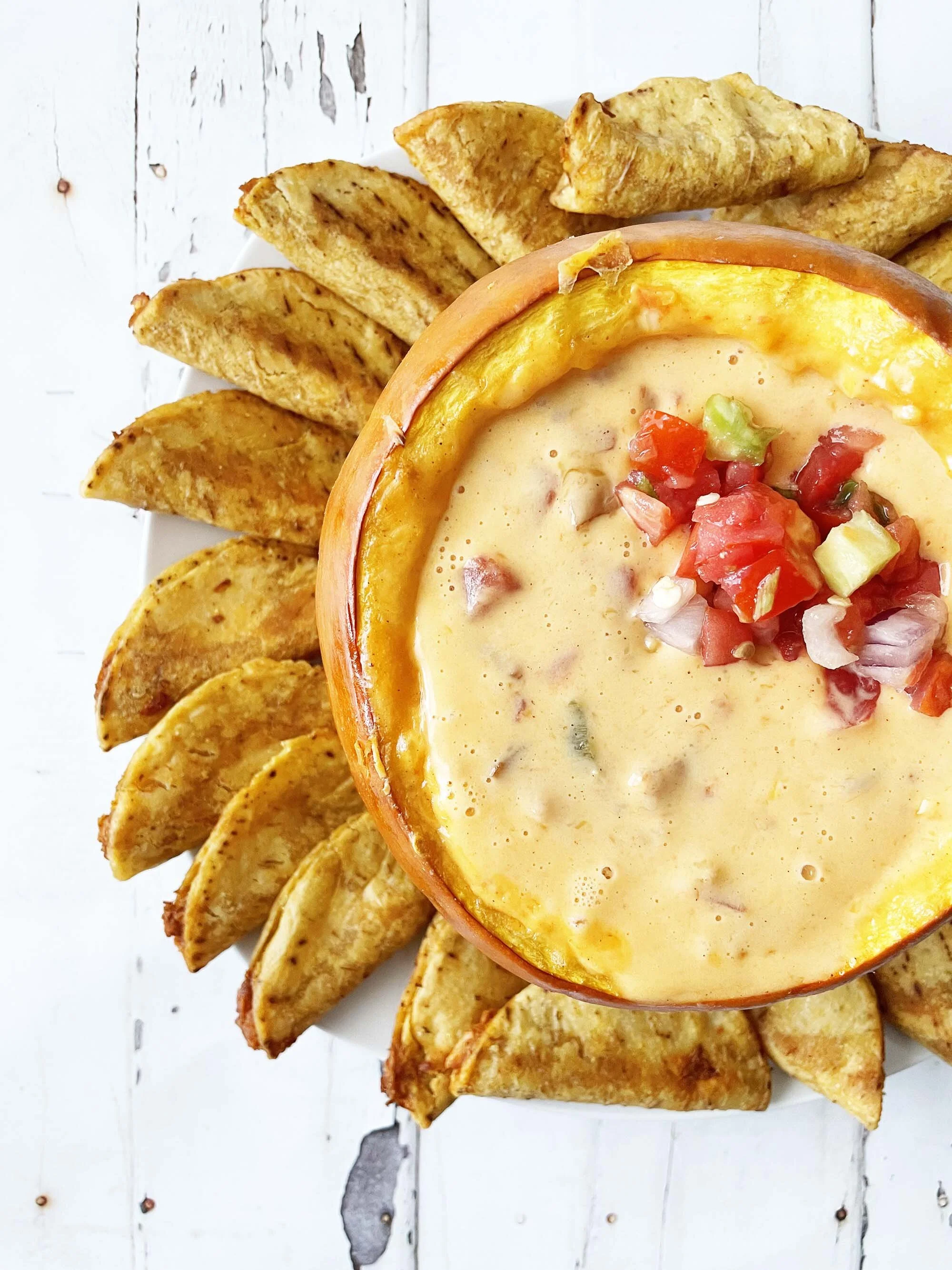 Bacon Queso Baked Pumpkin — The Skinny Fork
