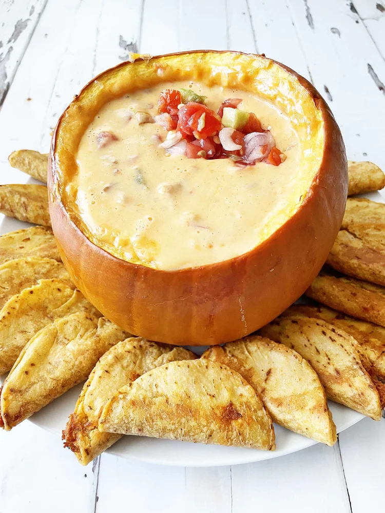 Bacon Queso Baked Pumpkin — The Skinny Fork