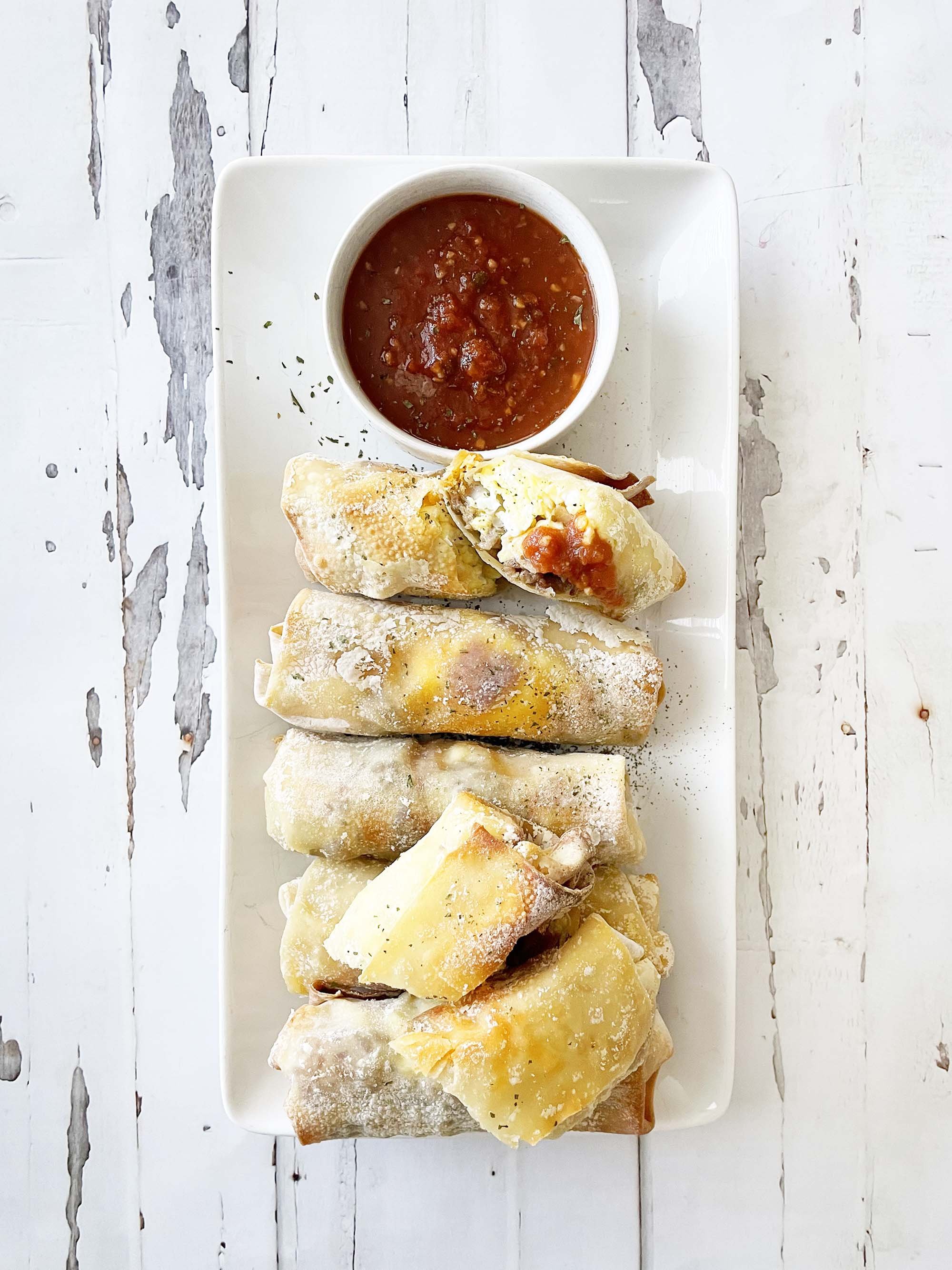 Air Fryer Breakfast Egg Rolls - Fork To Spoon