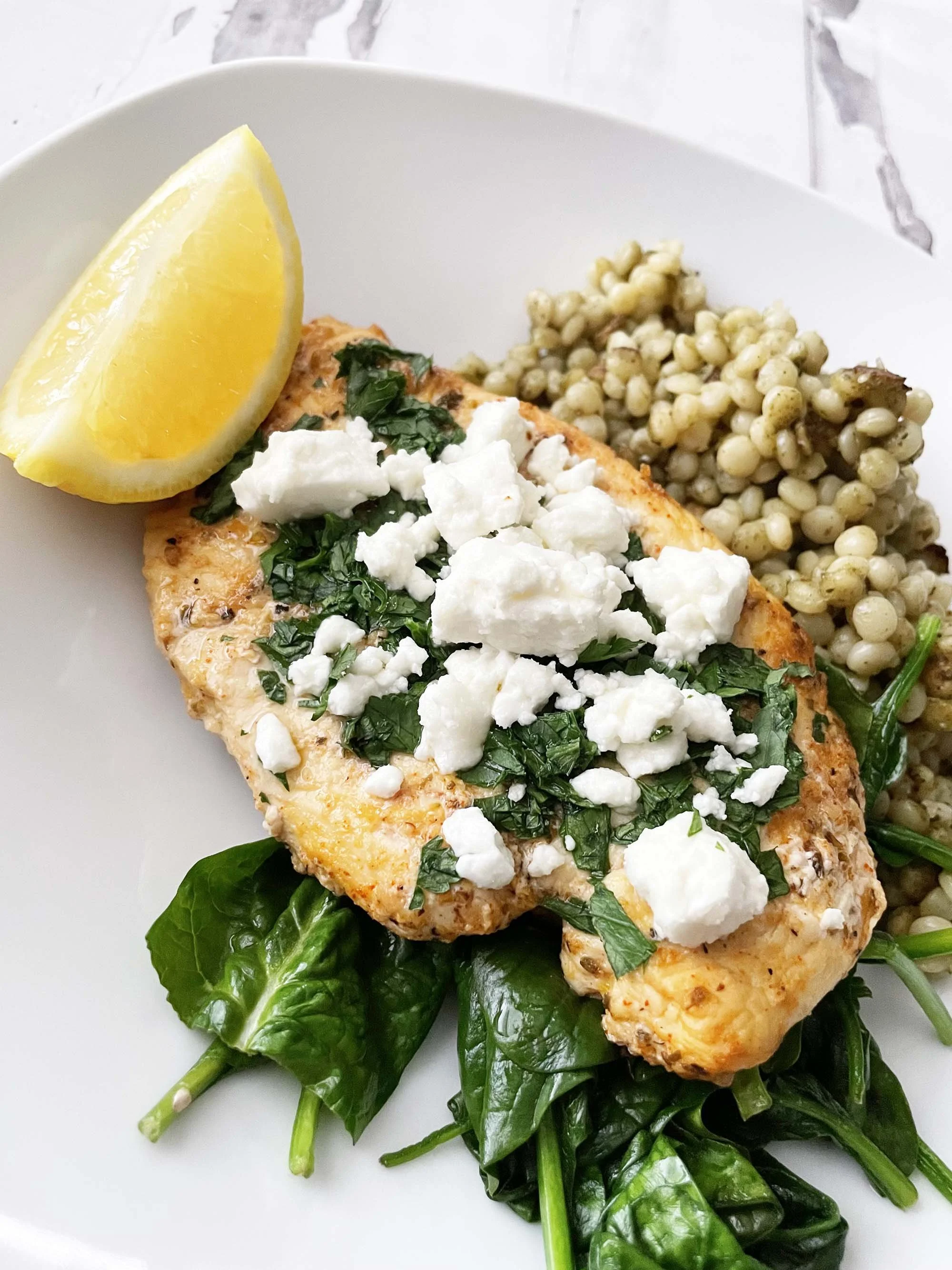 Mediterranean Feta &amp; Lemon Chicken