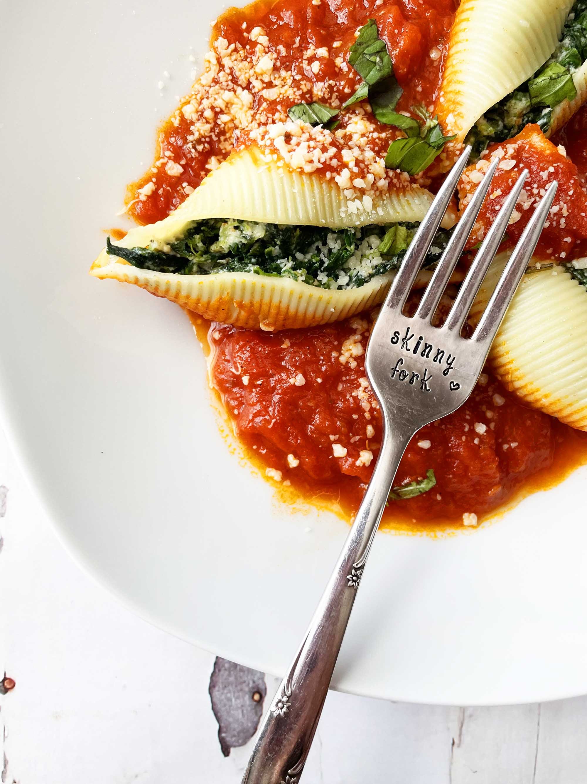 Spinach Stuffed Shells — The Skinny Fork