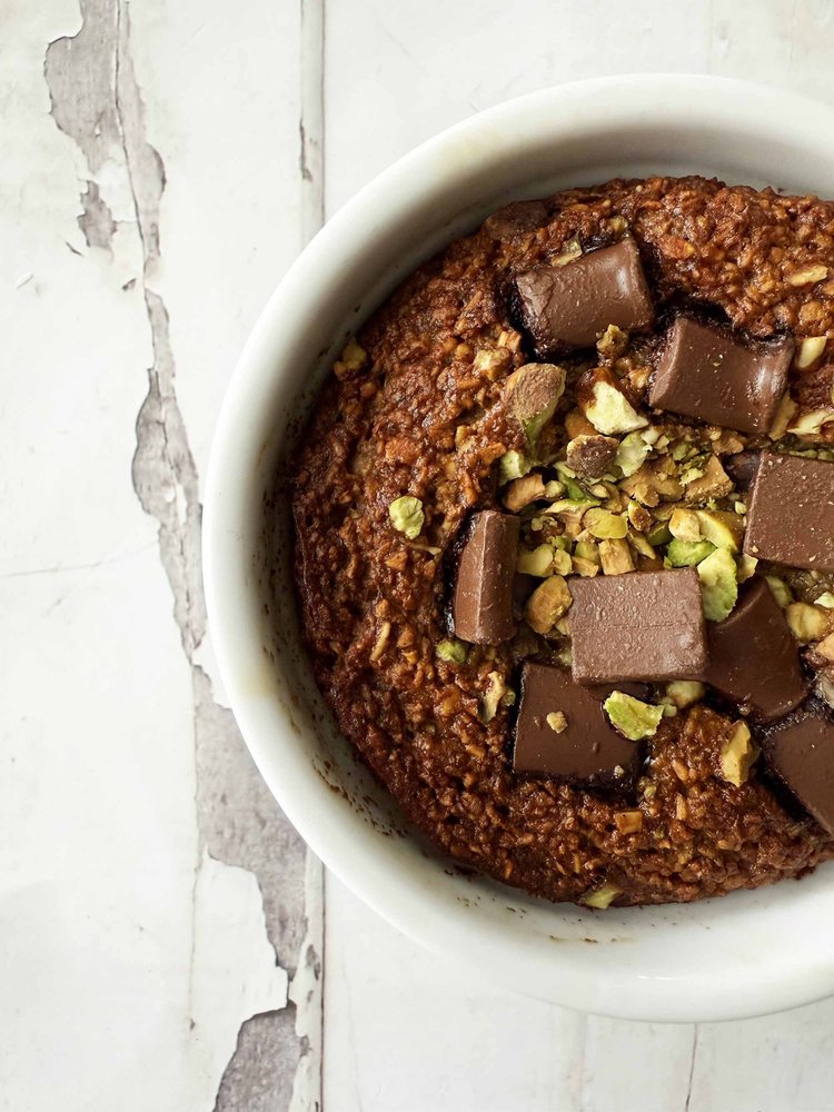 Dubai Chocolate Blended &amp; Baked Oats