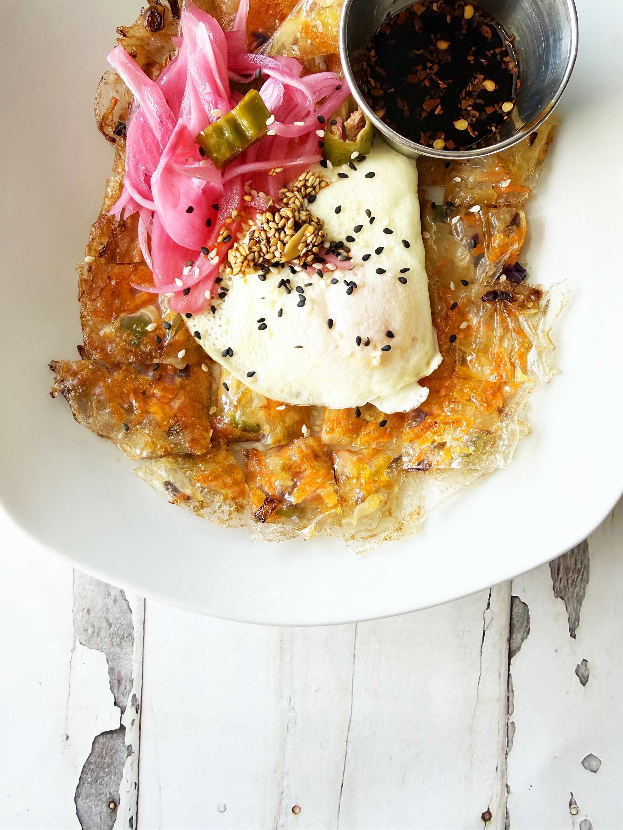 Rice Paper Veggie Pancakes