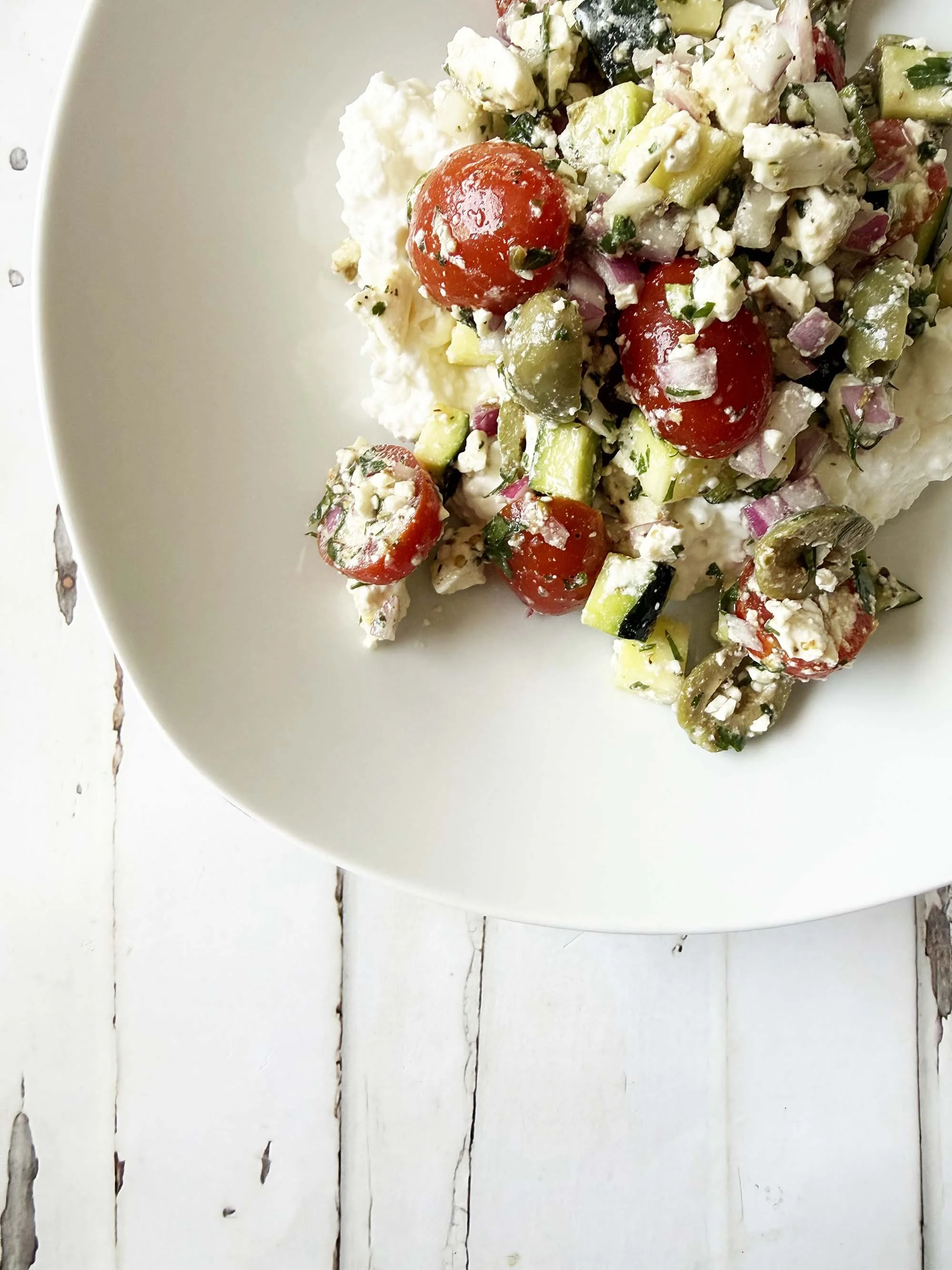 Lemony Feta &amp; Veggie Salad