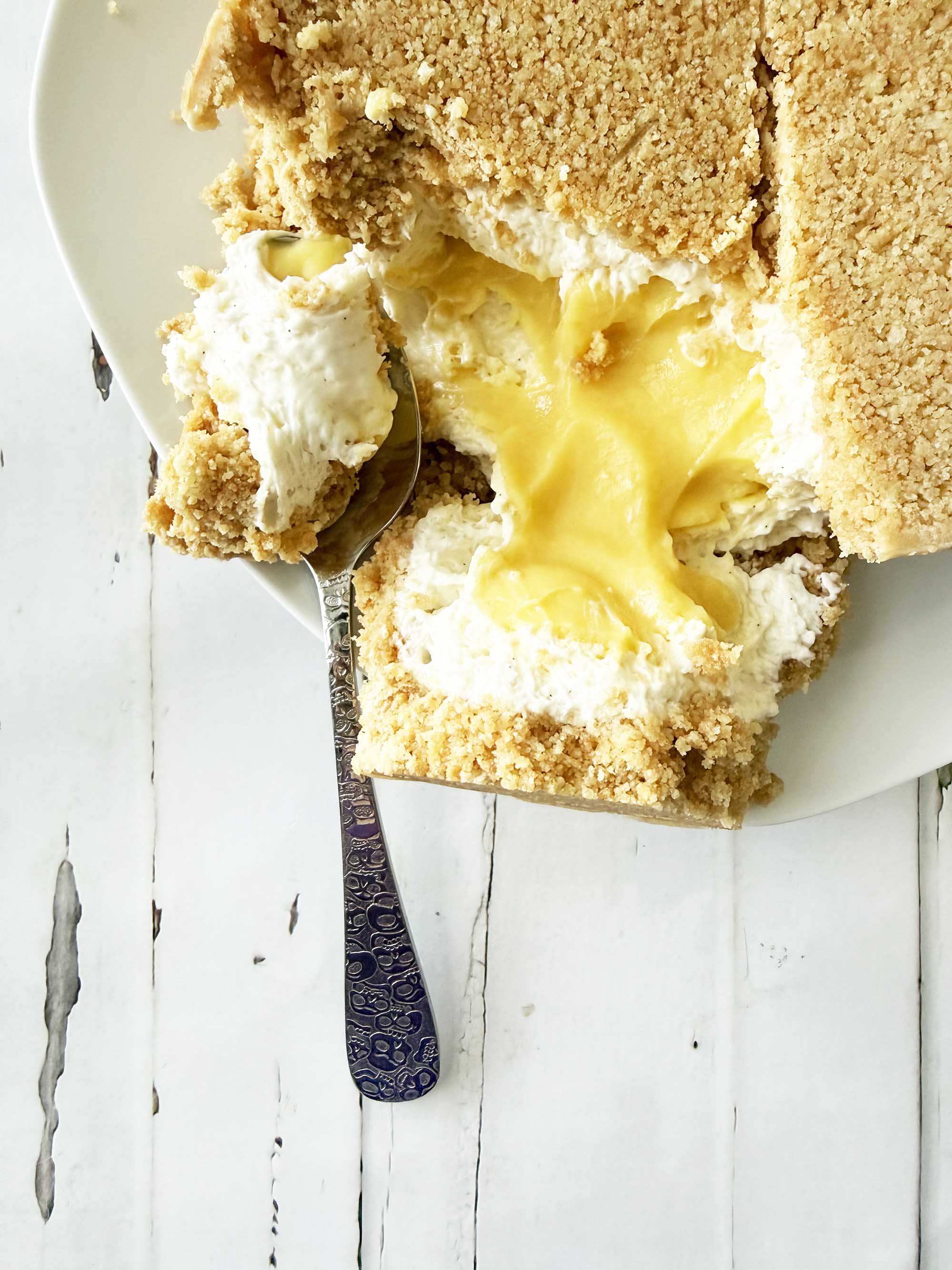 French Vanilla Upside-Down Cheesecake