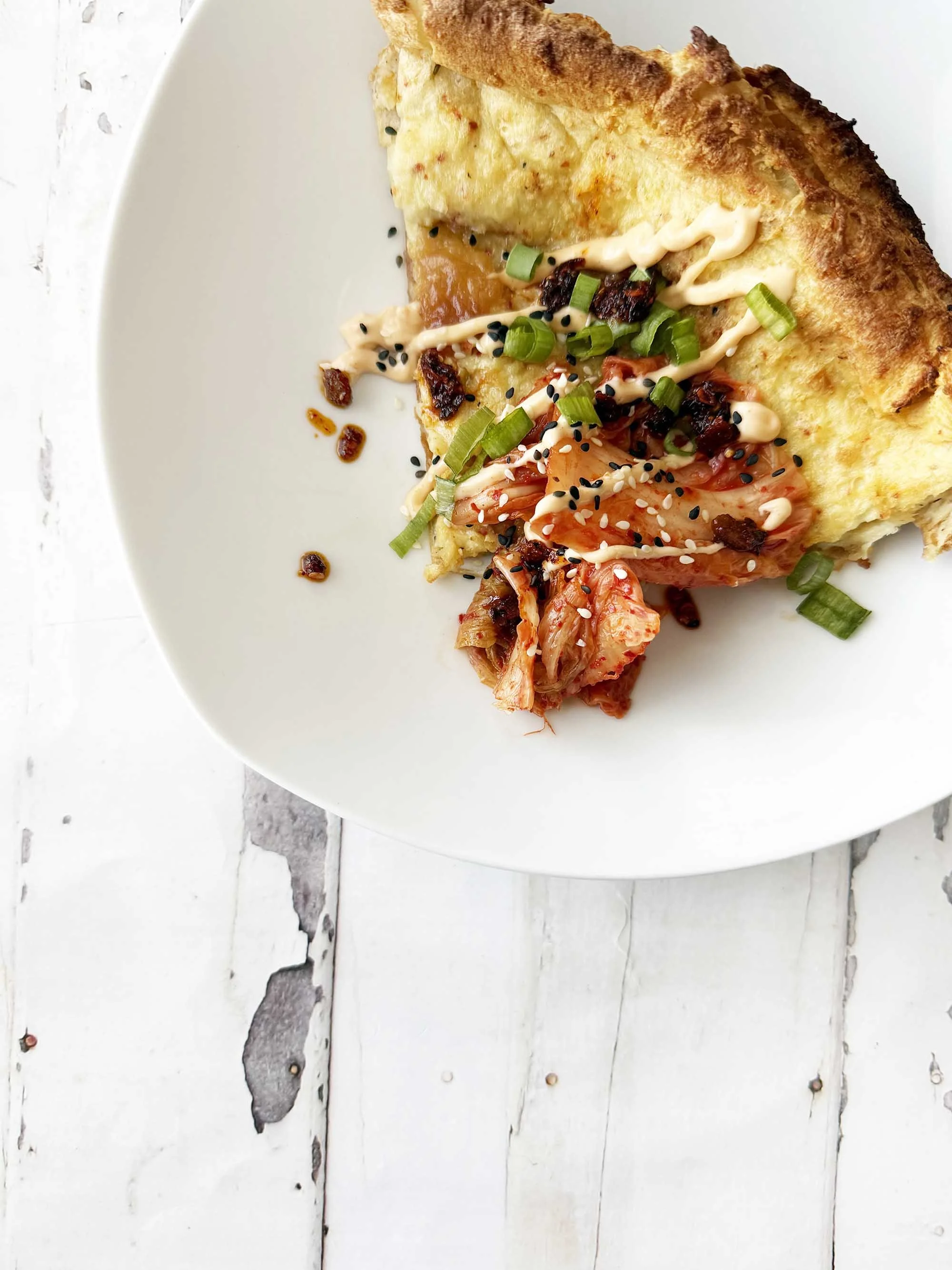 Korean Scallion Pop Over Pancake "Dutch Baby"
