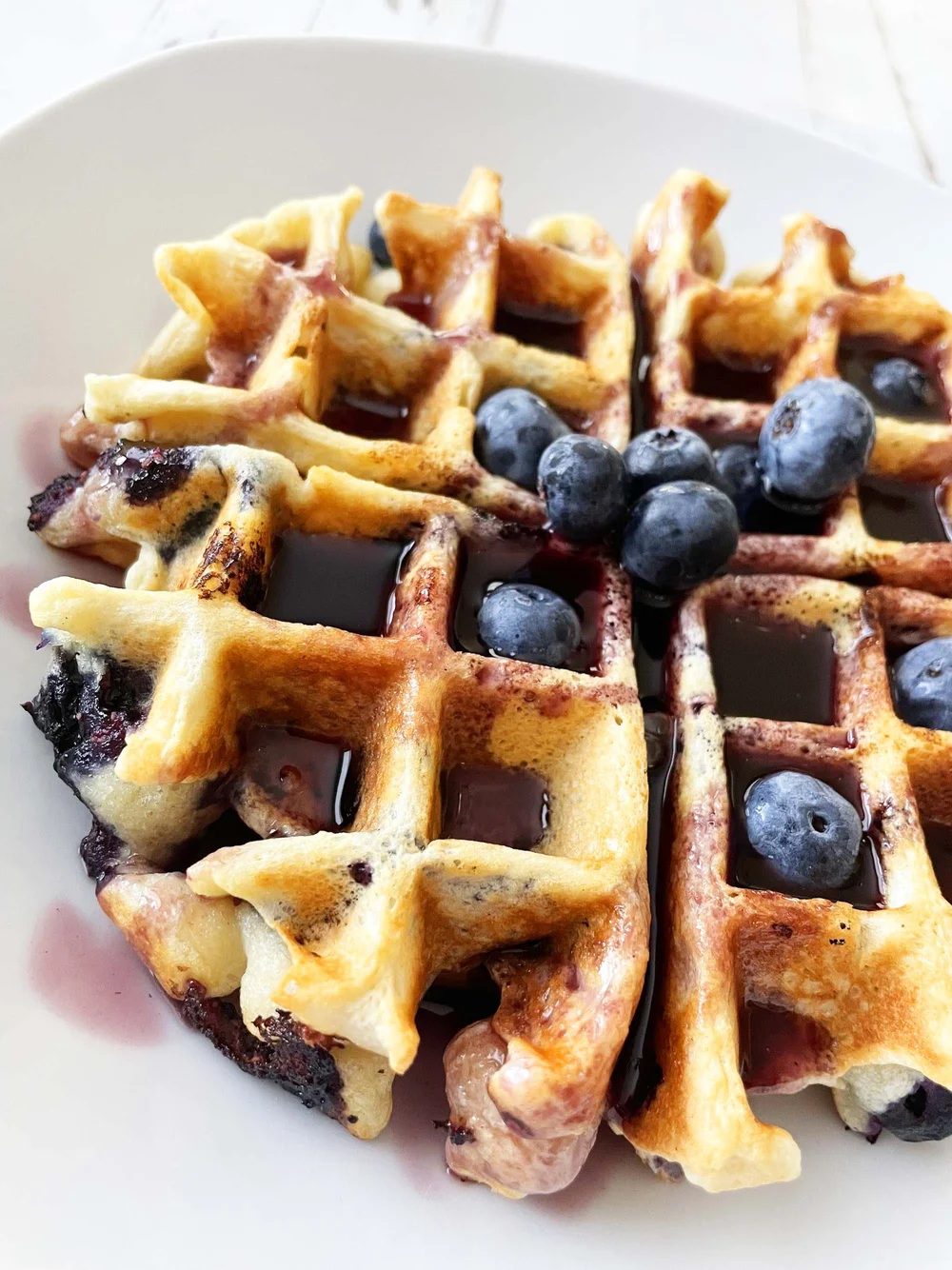 Blueberry Waffles — The Skinny Fork