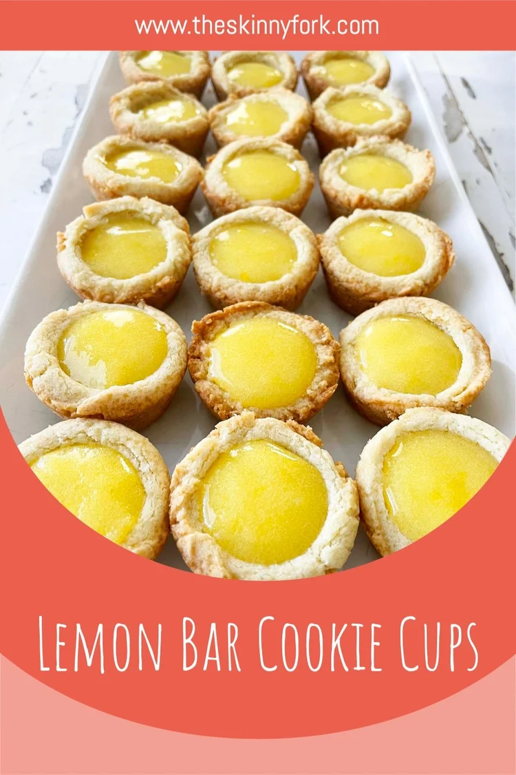 Lemon Bar Cookie Cups — The Skinny Fork