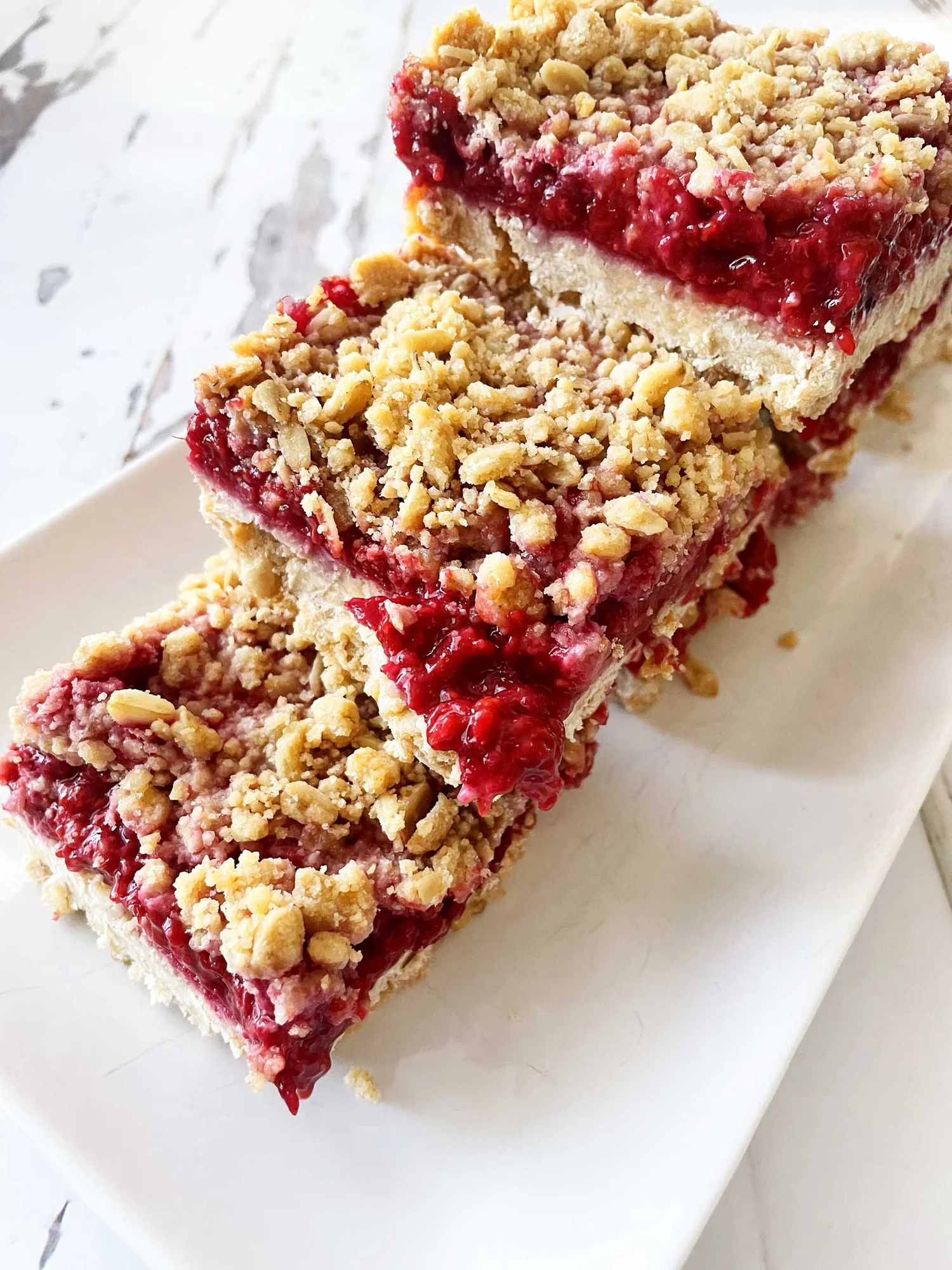 Whole Wheat Raspberry Oat Bars — The Skinny Fork