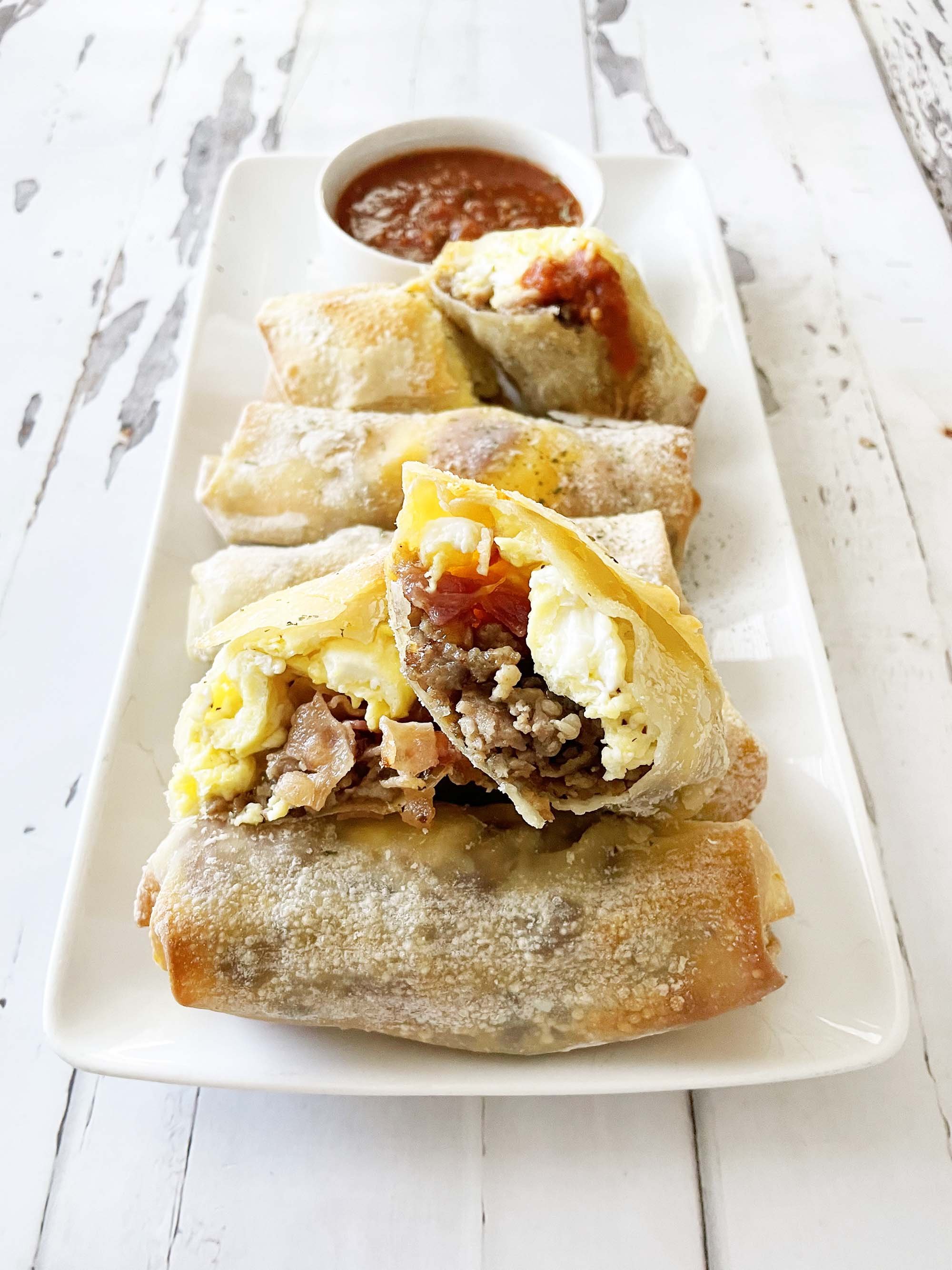 Crispy Breakfast Egg Rolls In The Air Fryer