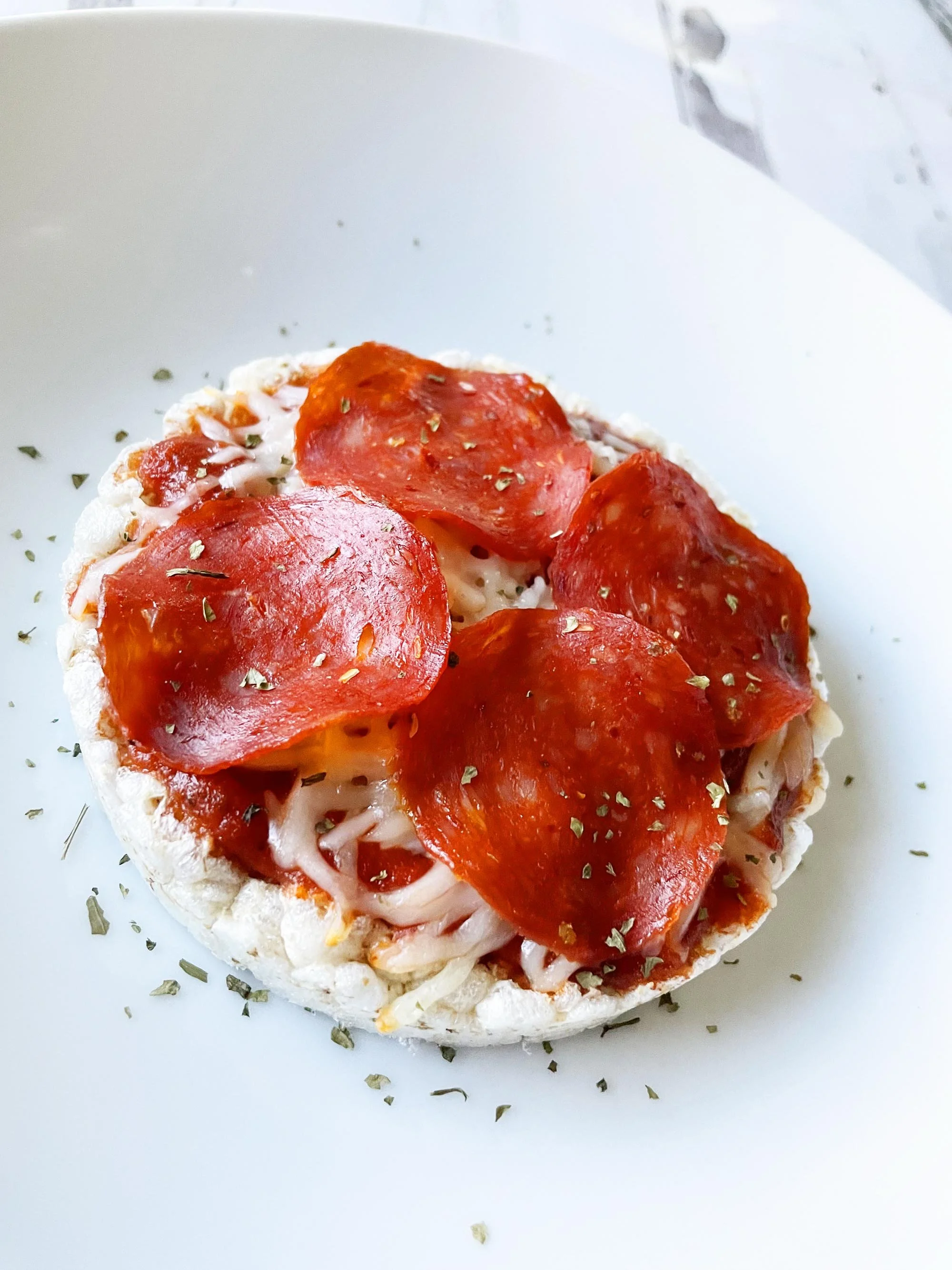 Rice Cake Pizza — The Skinny Fork