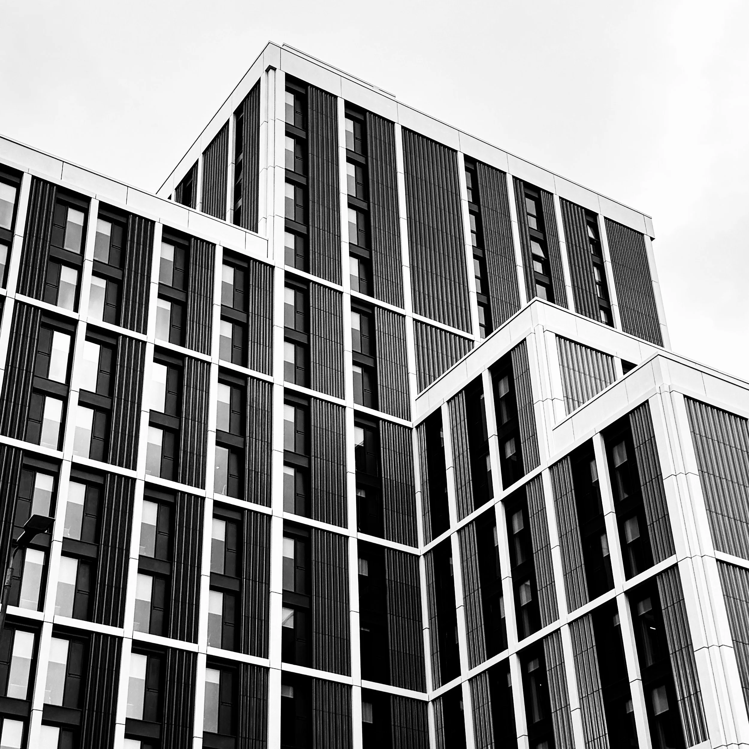 A new building in the City to photograph, and whilst it doesn’t have curves and glass, I do like the bold lines which work equally well when playing around with different tones.
