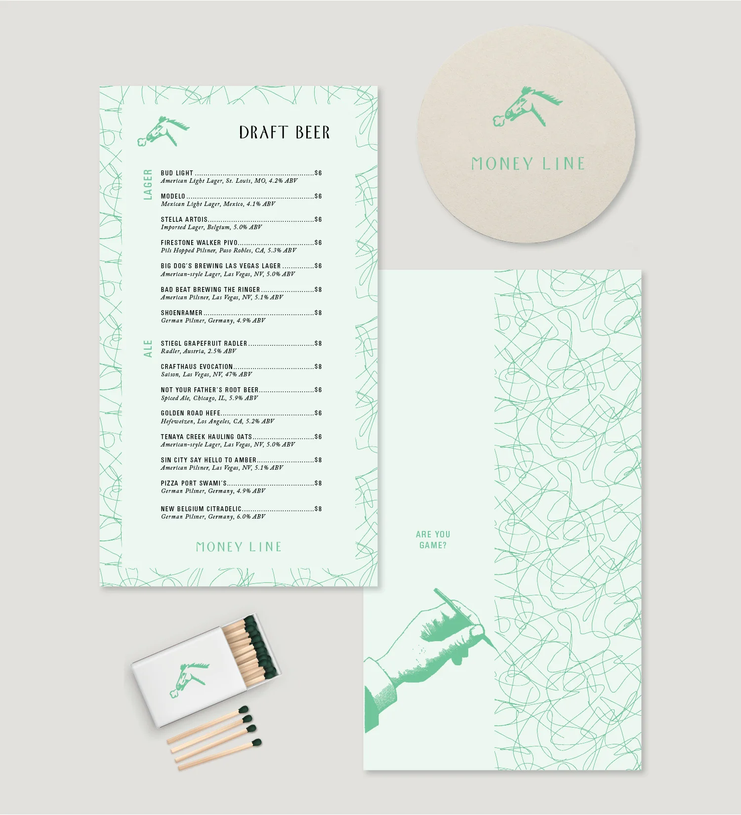 Gold strike moneyline menu