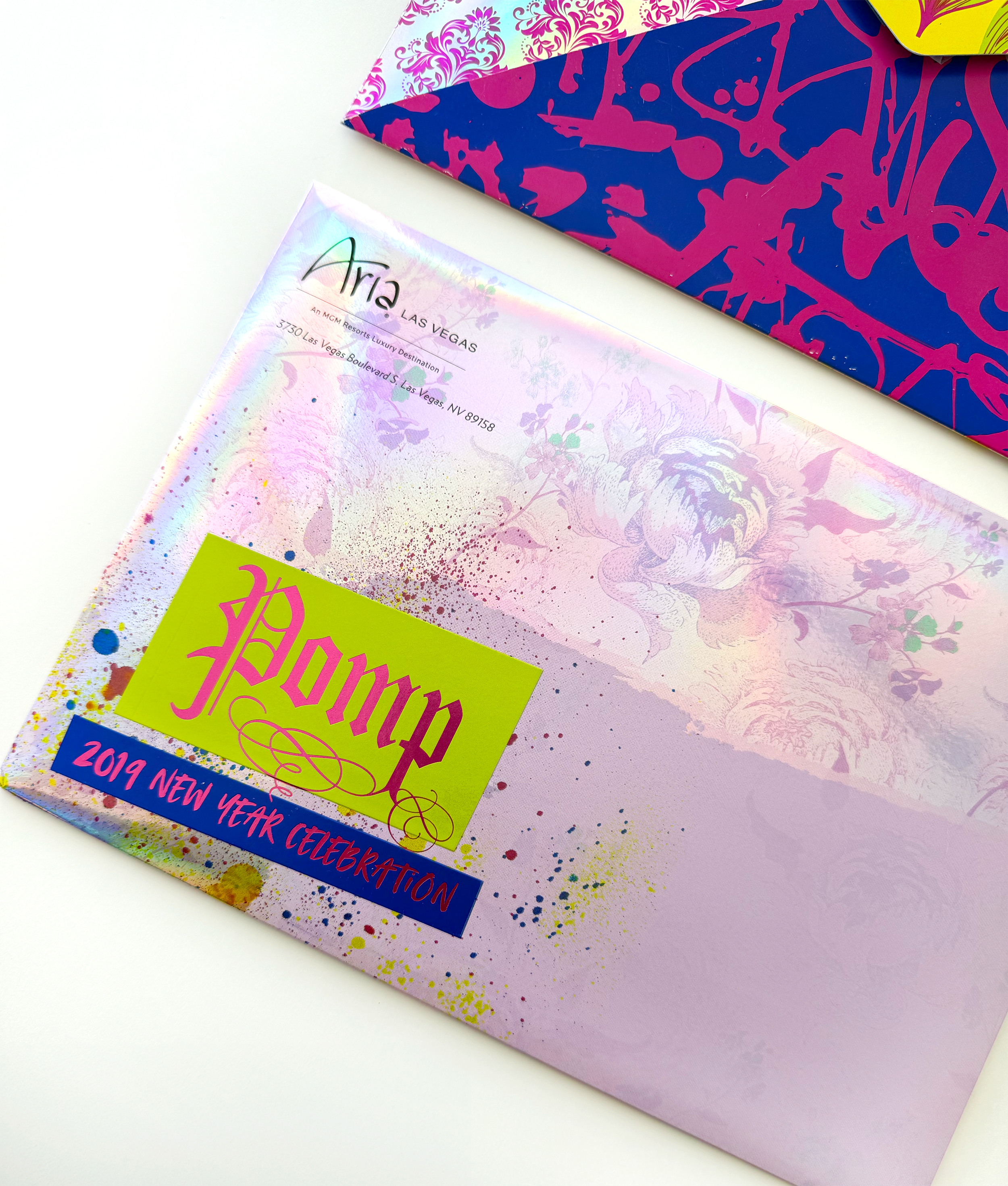 Aria's POMP New Year's Eve Invitation