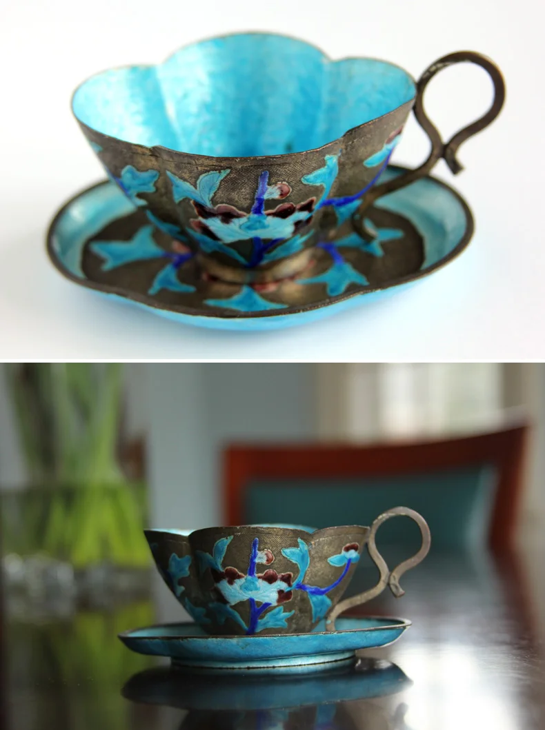 These two photos were shot in exactly the same place on my dining room table in front of a north-facing window. For the top photo I placed it on a piece of white paper and shot slightly from above. The bottom photo has a busier background, but gives a sense of place. If you want to include background objects without them distracting too much, try using the "portrait" mode on your camera to blur the background. 