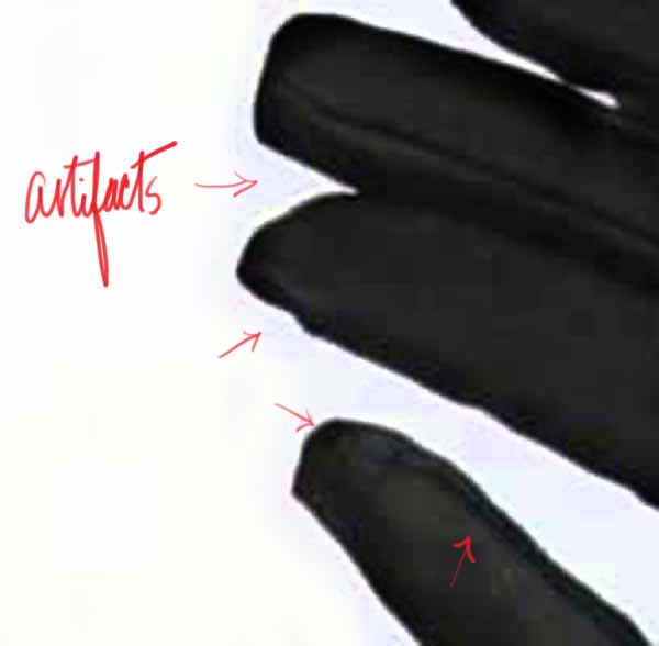 As we get closer, we can see the damage, those square artifacts, jagged edges and color shifts. These will show up much more when printed on paper than they do on the screen. (Saved as 6, medum quality jpeg)