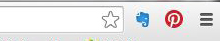 Evernote's web clipper icon, resident in your browser bar.