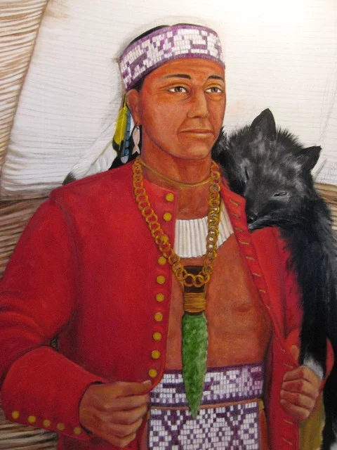Massasoit, my 11th great-grandfather. I totally inherited his nose.