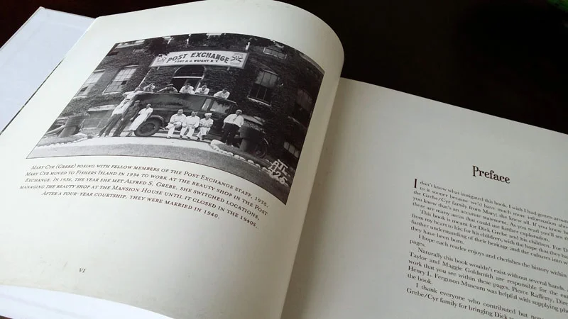 A preface, written by our client about her research journey, was added to the beginning of the book along with a family photo.