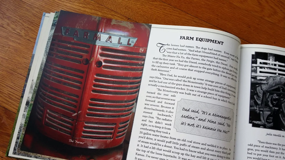 This farm history is arranged by theme, rather than chronology.