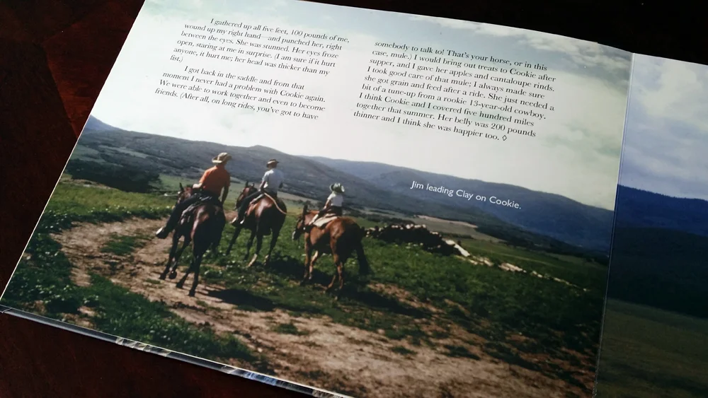 "500 Miles on a Mule and a Case of Dynamite" is an account of a boy's summers working on a ranch.