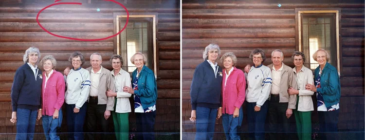 The left image was with window light only; I just put the photo on the floor in front of the window and snapped the photo. On the right is the photo that was inside the Shotbox using only the window light. The white "fog" (glare from the window) was eliminated by the Shotbox.