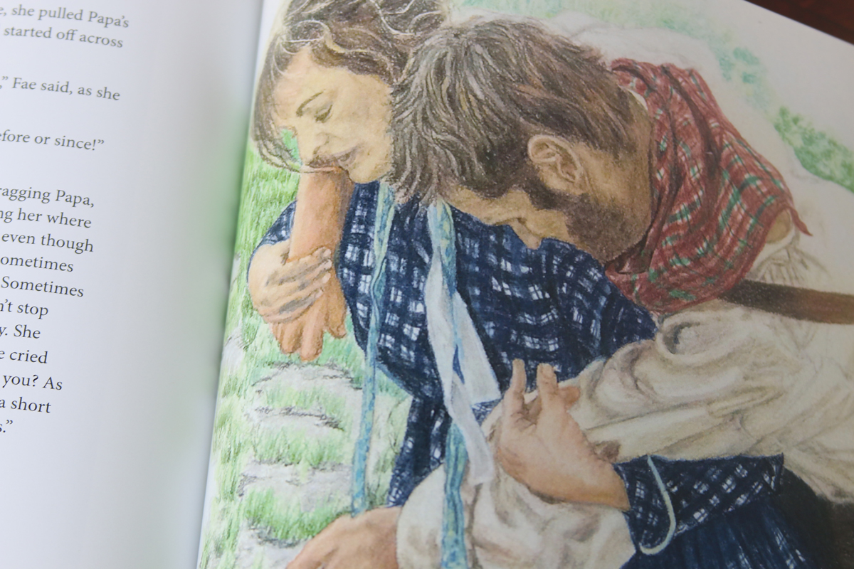 This touching image illustrates the hardships they faced on their immigrant journey.