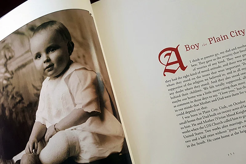 Gene was born in 1919 in Plain City, Utah, population 600. Three other major trucking companies also got their start in Plain City: Swift Transportation, Pride Transport, and Knight Transportation.
